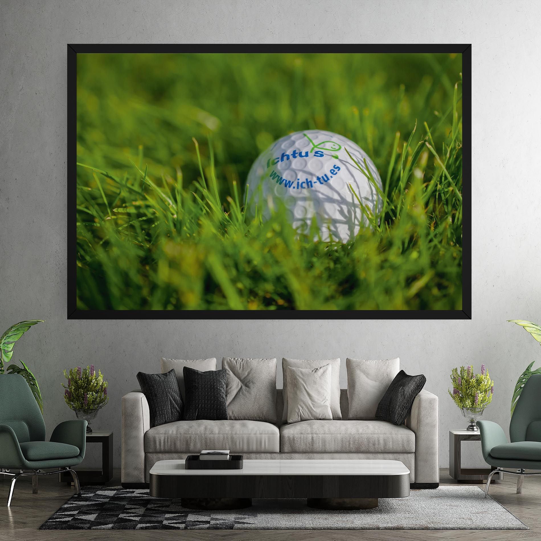 Golf Ball In Grass mockup 7
