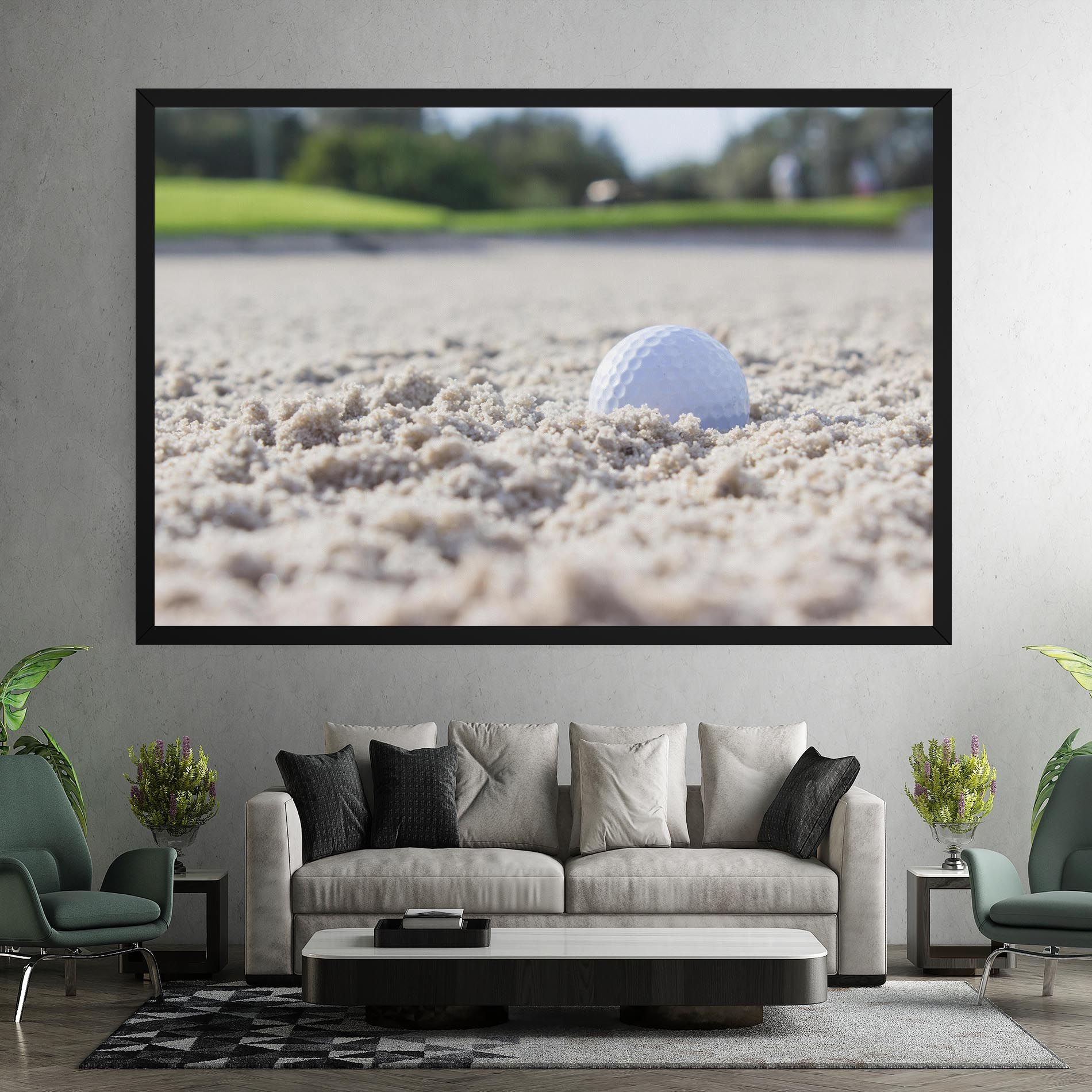 Golf Ball In Sand mockup 7