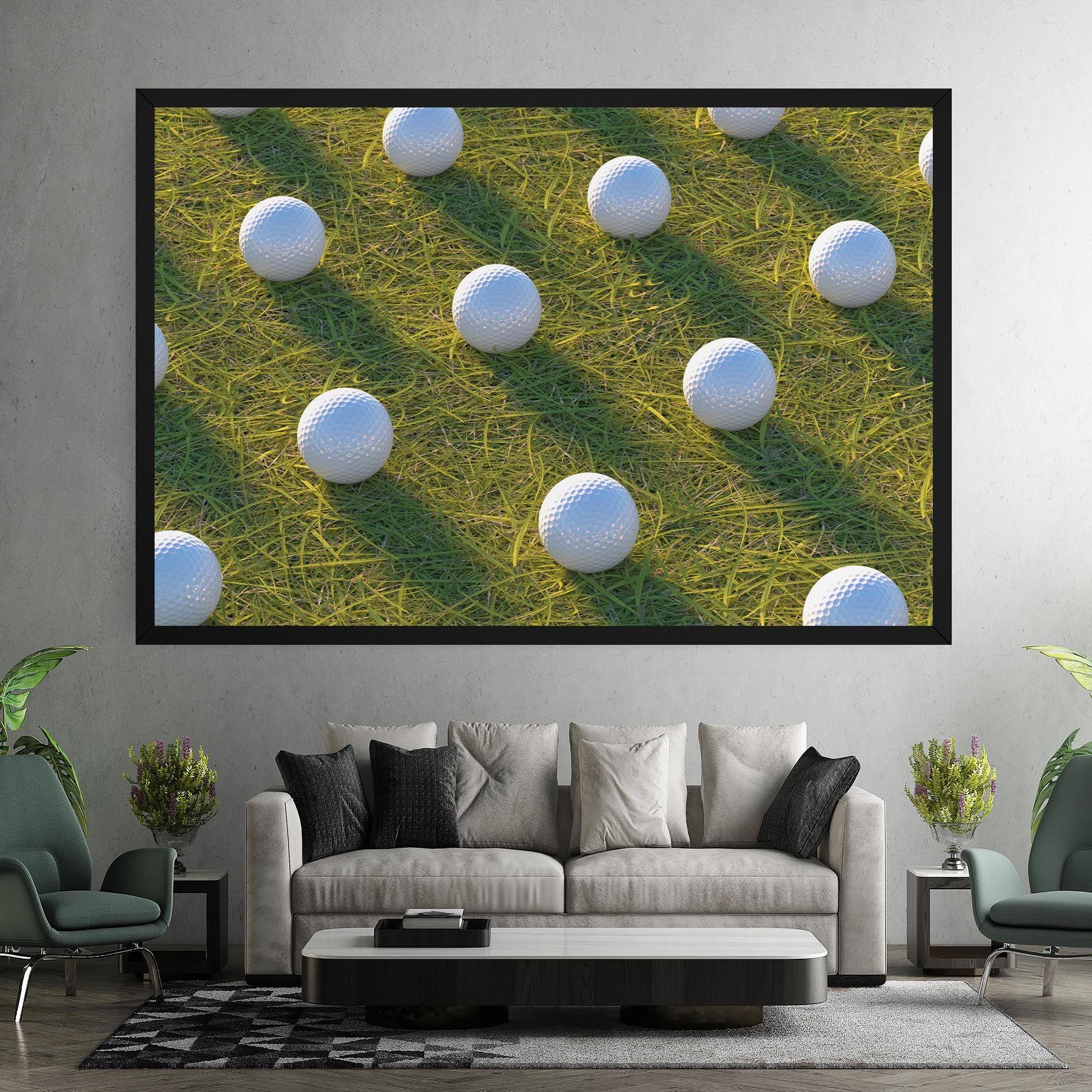 Golf Ball On Grass mockup 7