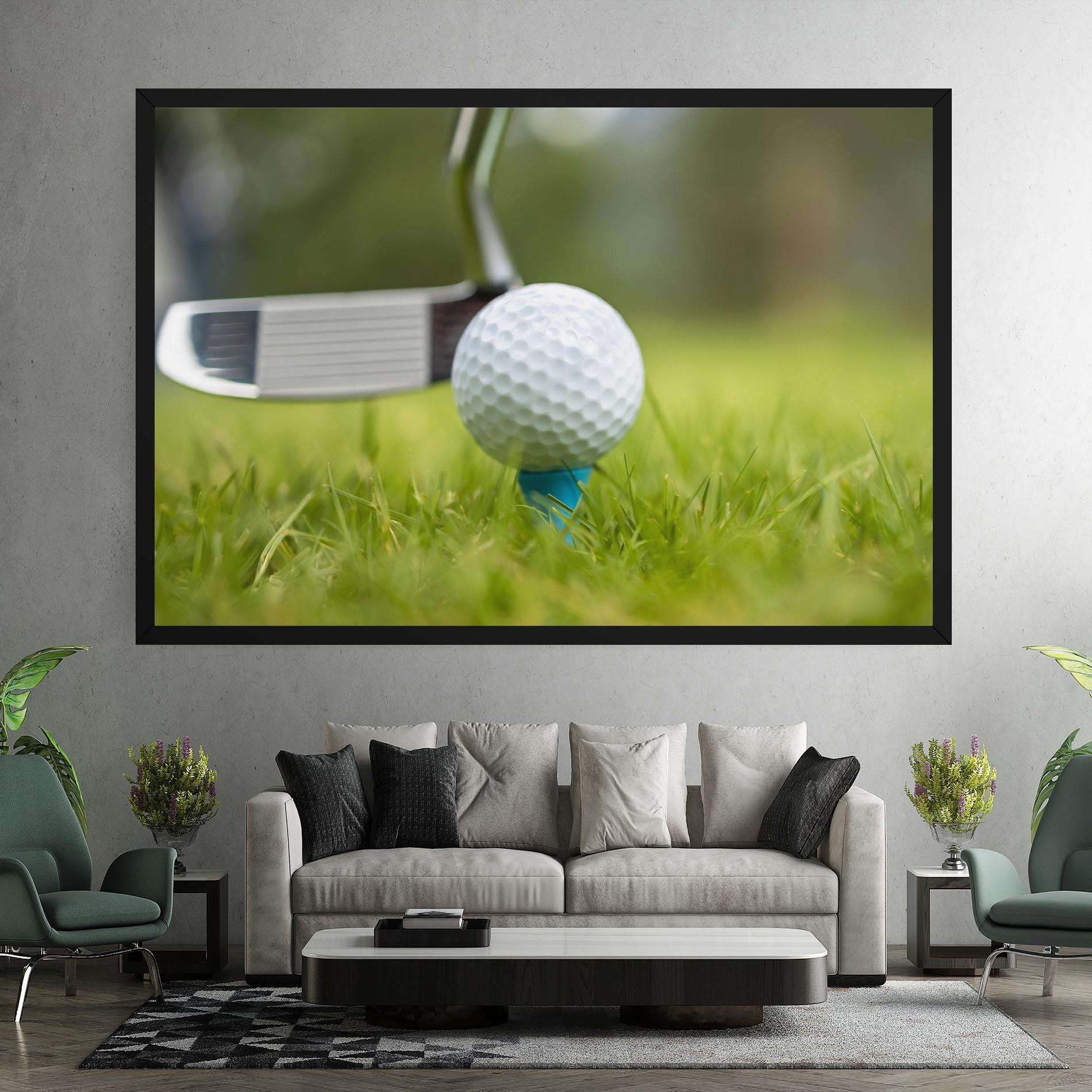 Leinwandbild Golf Ball Tee mockup 7