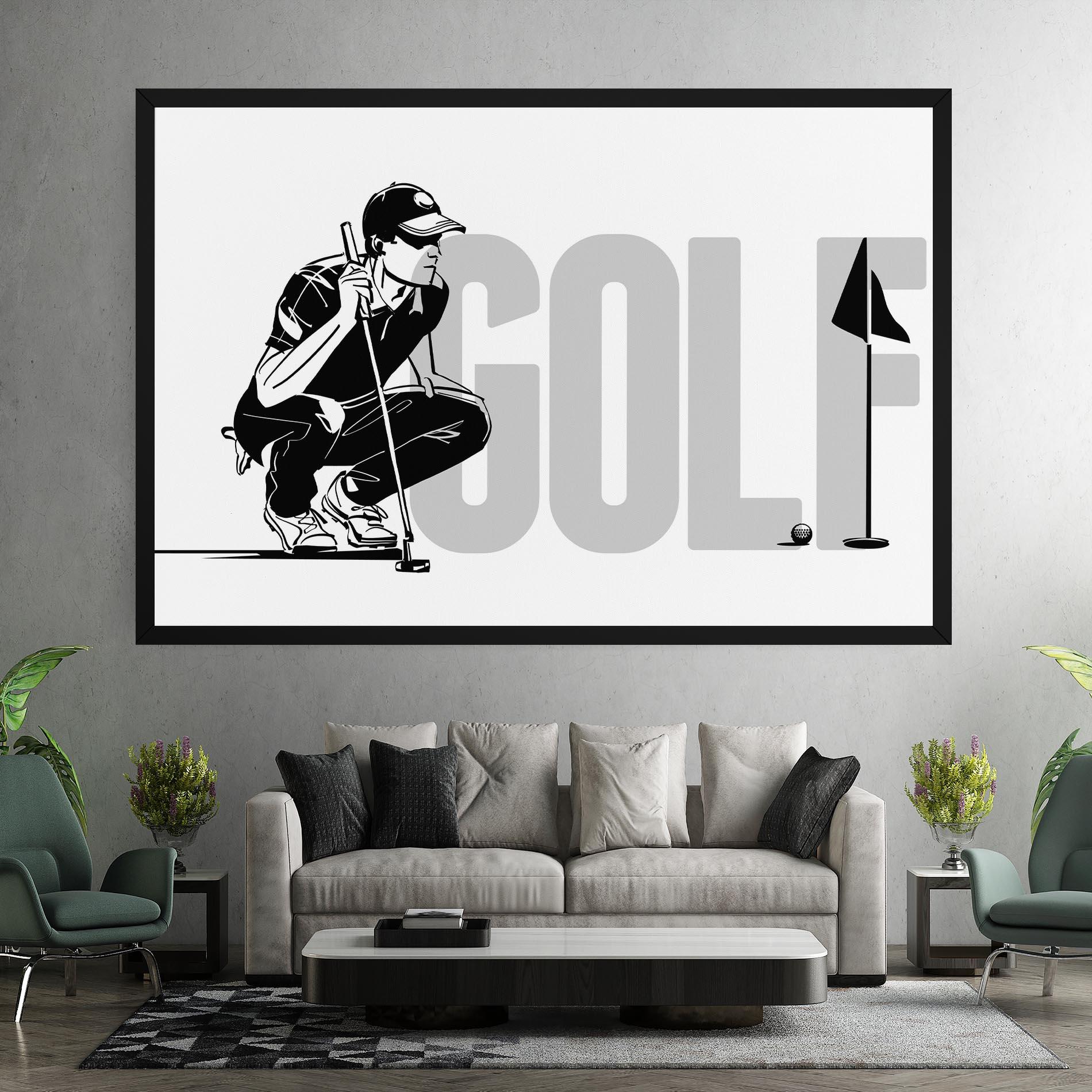 Leinwandbild Golf mockup 7