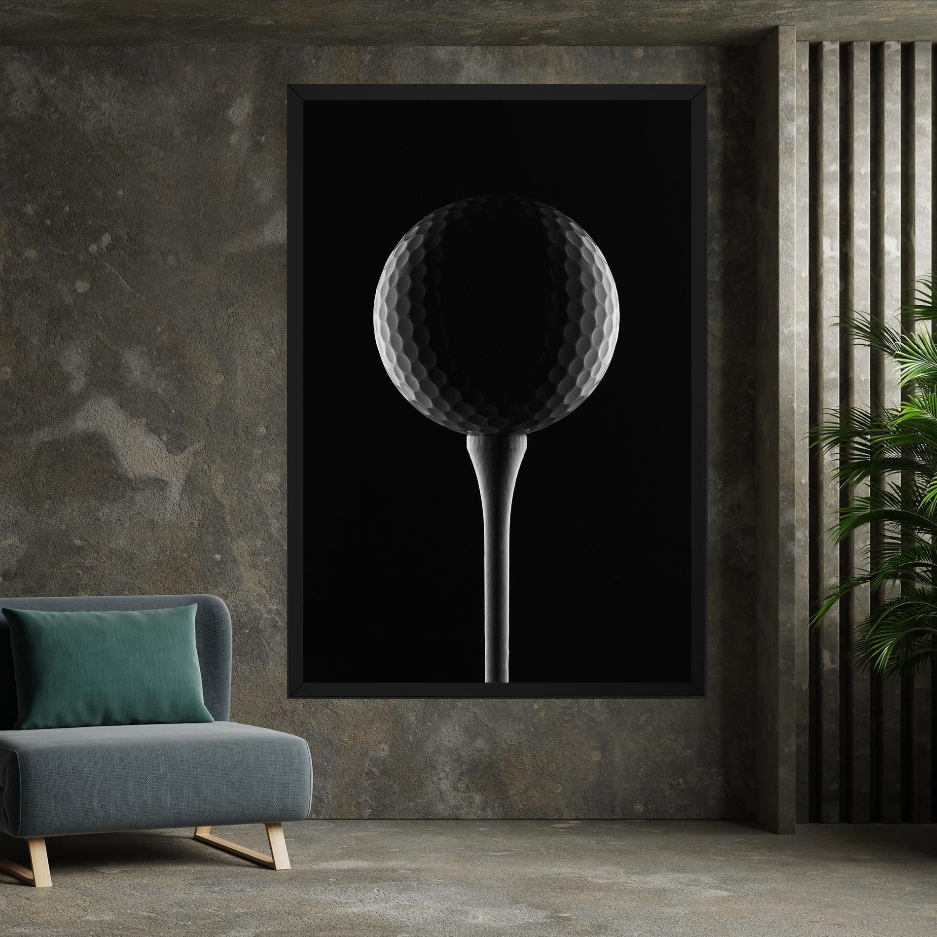 Golf Ball Black mockup 7