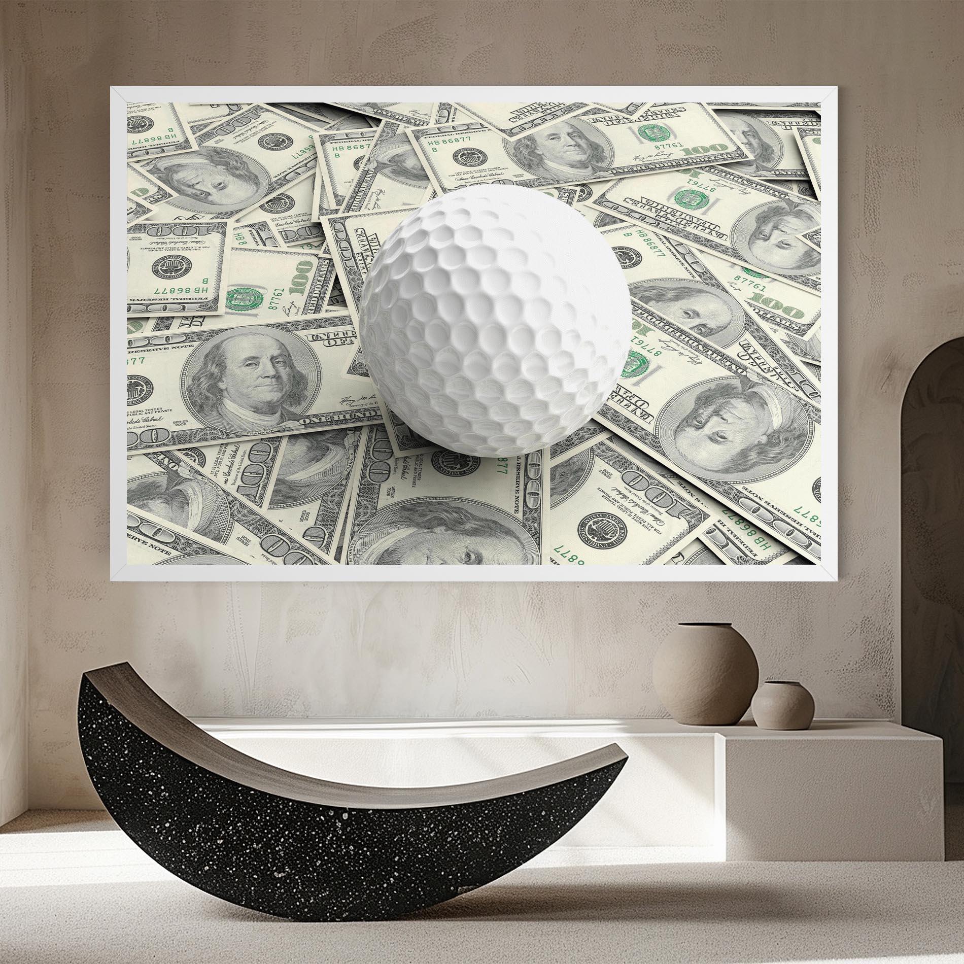 Leinwandbild 3d Golf Ball mockup 8