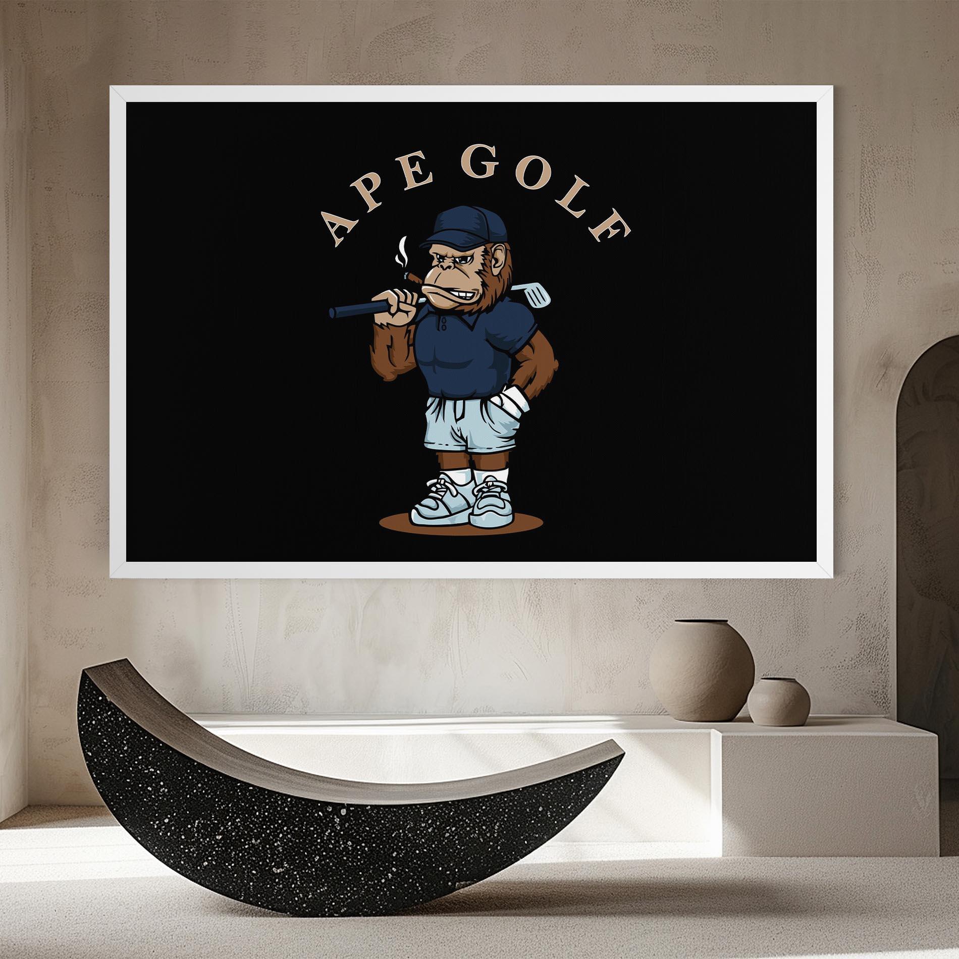 Leinwandbild Ape Golf mockup 8