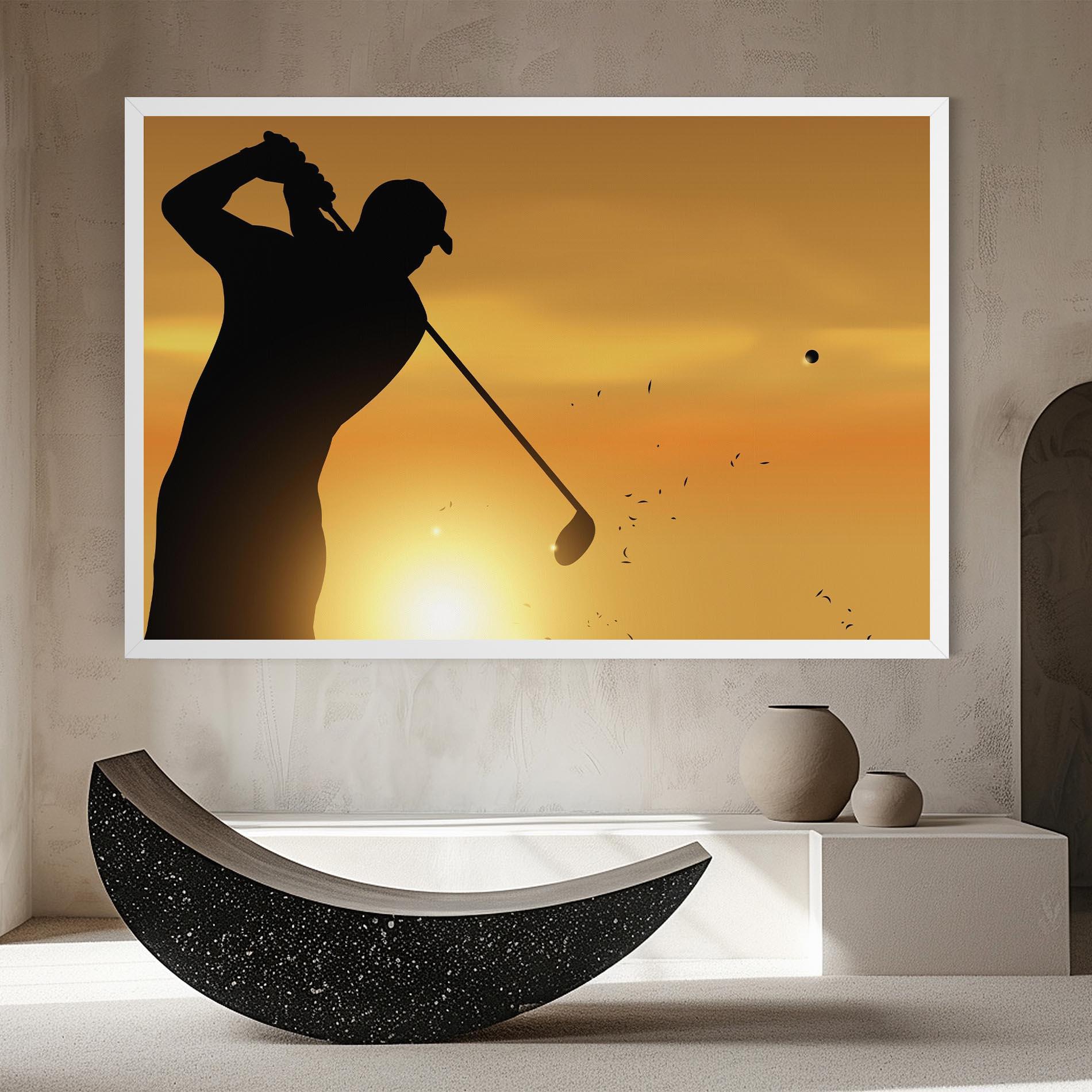 Leinwandbild Gold Sunrise mockup 8