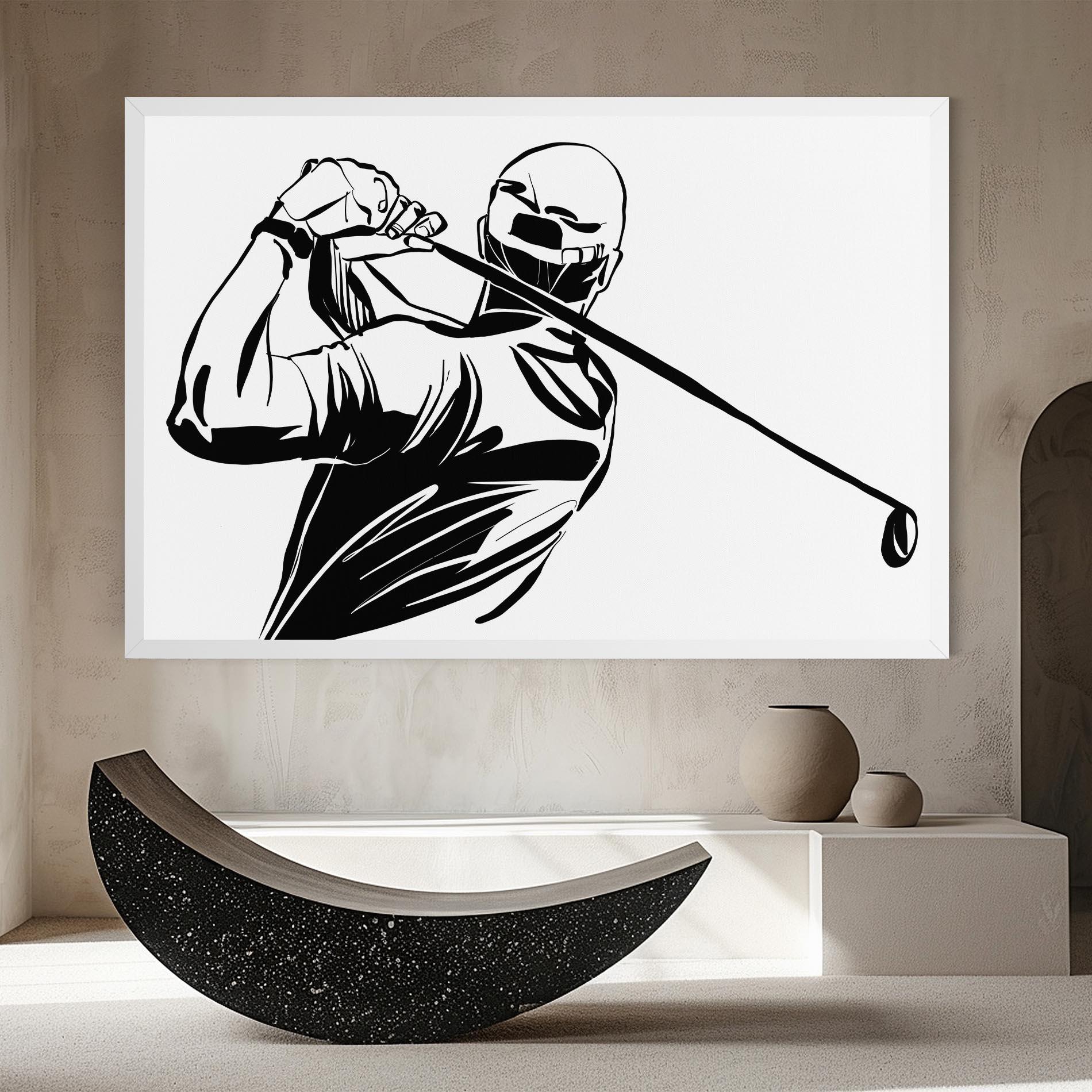 Leinwandbild Golf Back mockup 8