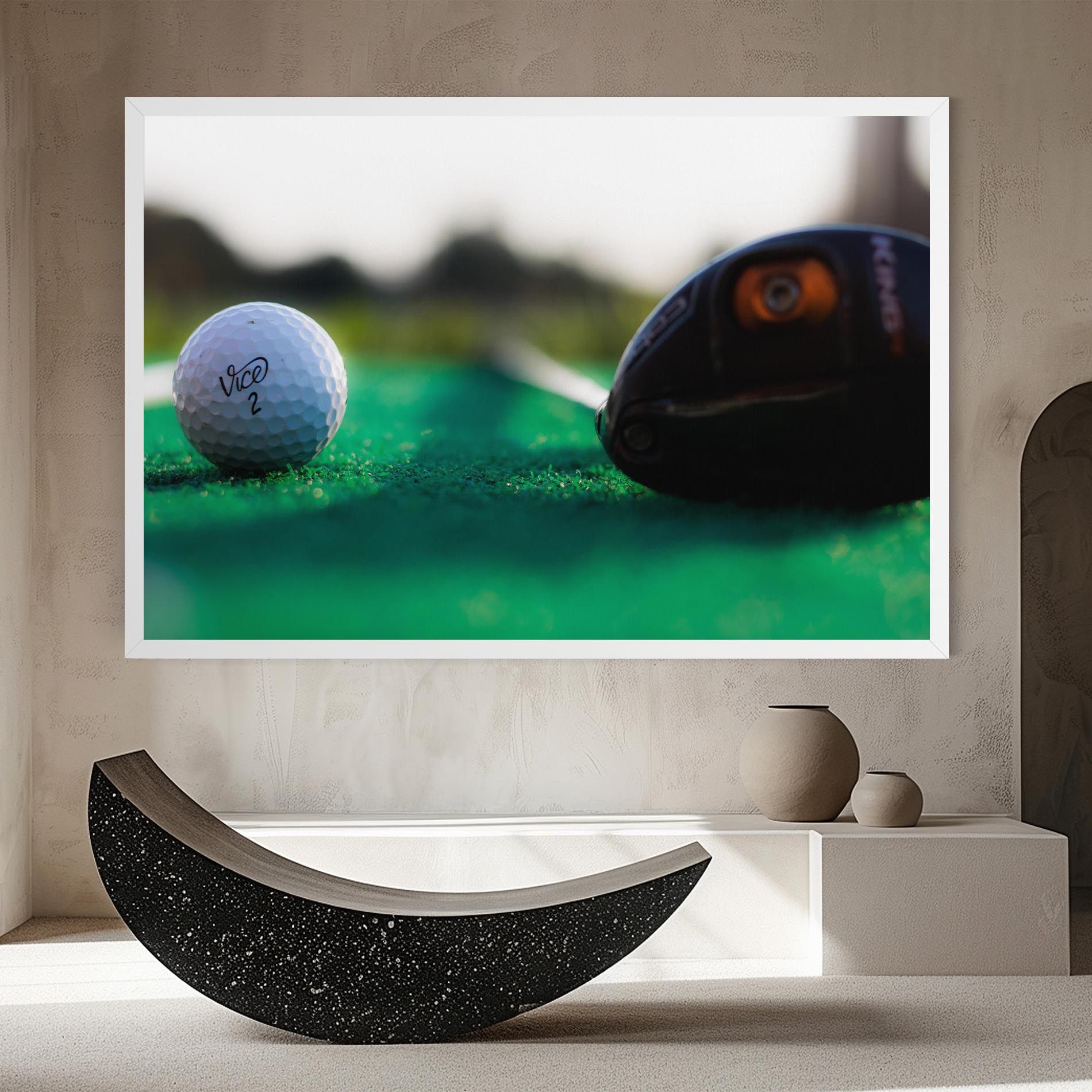 Green Grass Golf Ball mockup 8
