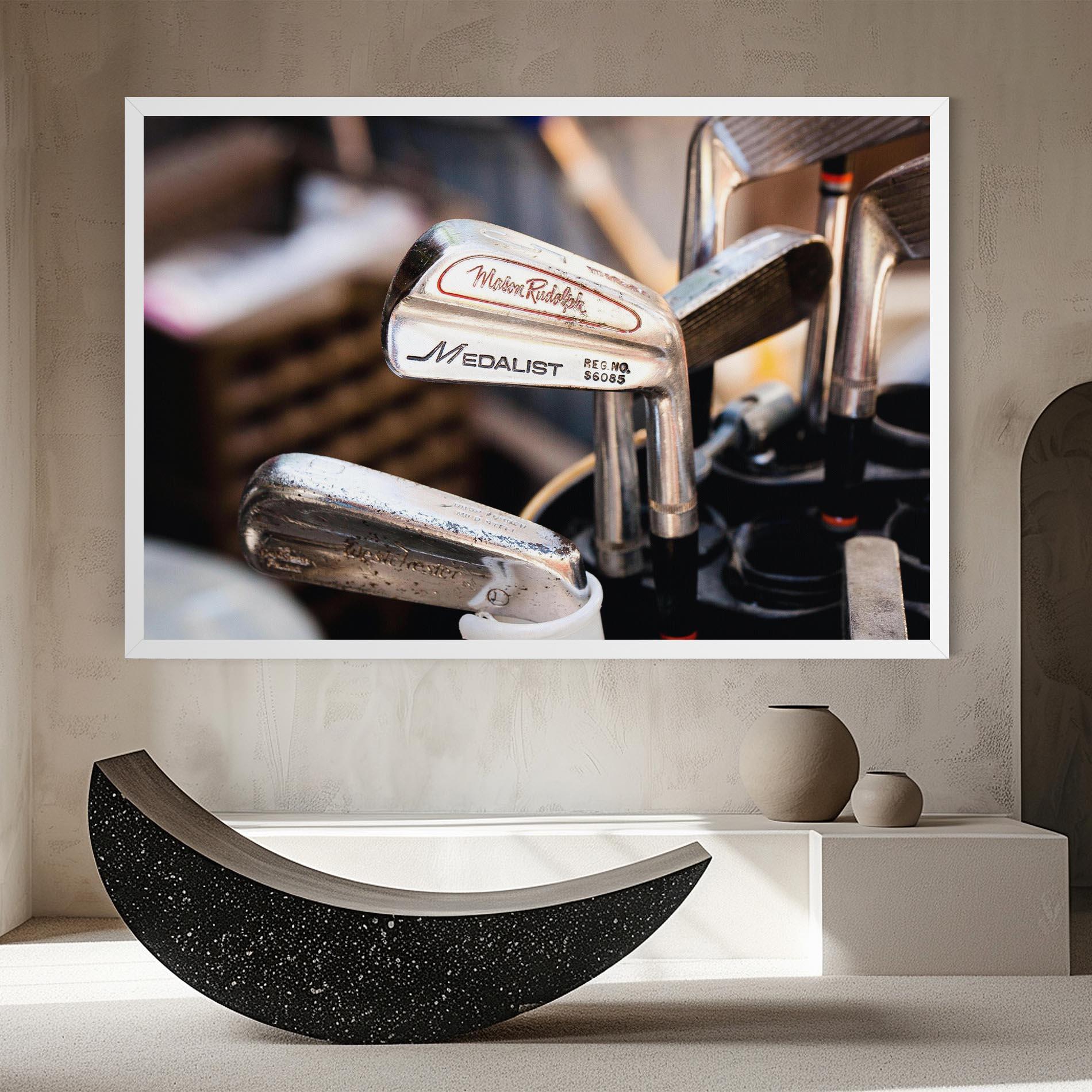 Leinwandbild Silver Golf Club mockup 8