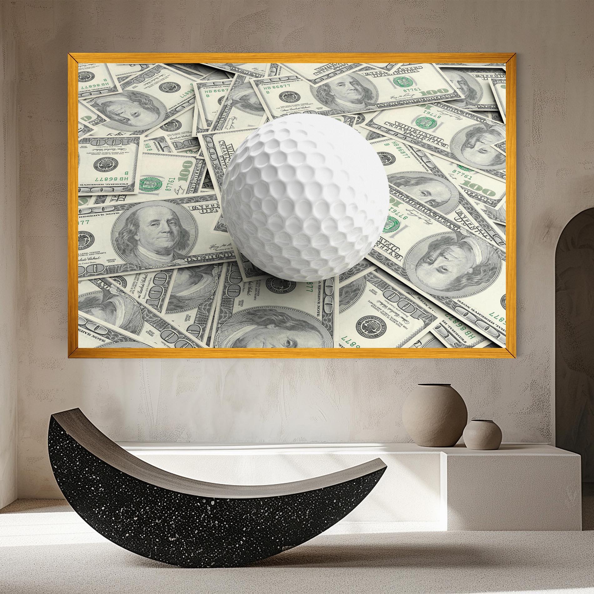 Leinwandbild 3d Golf Ball mockup 8