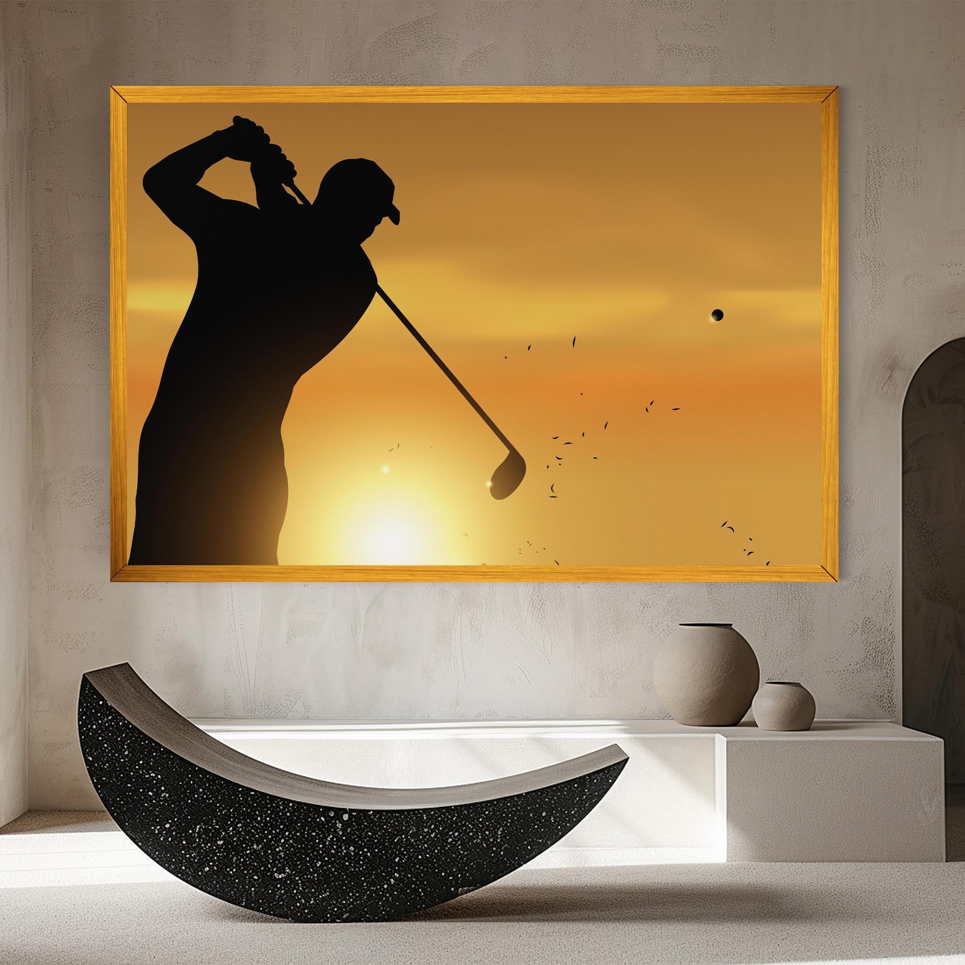 Leinwandbild Gold Sunrise mockup 8