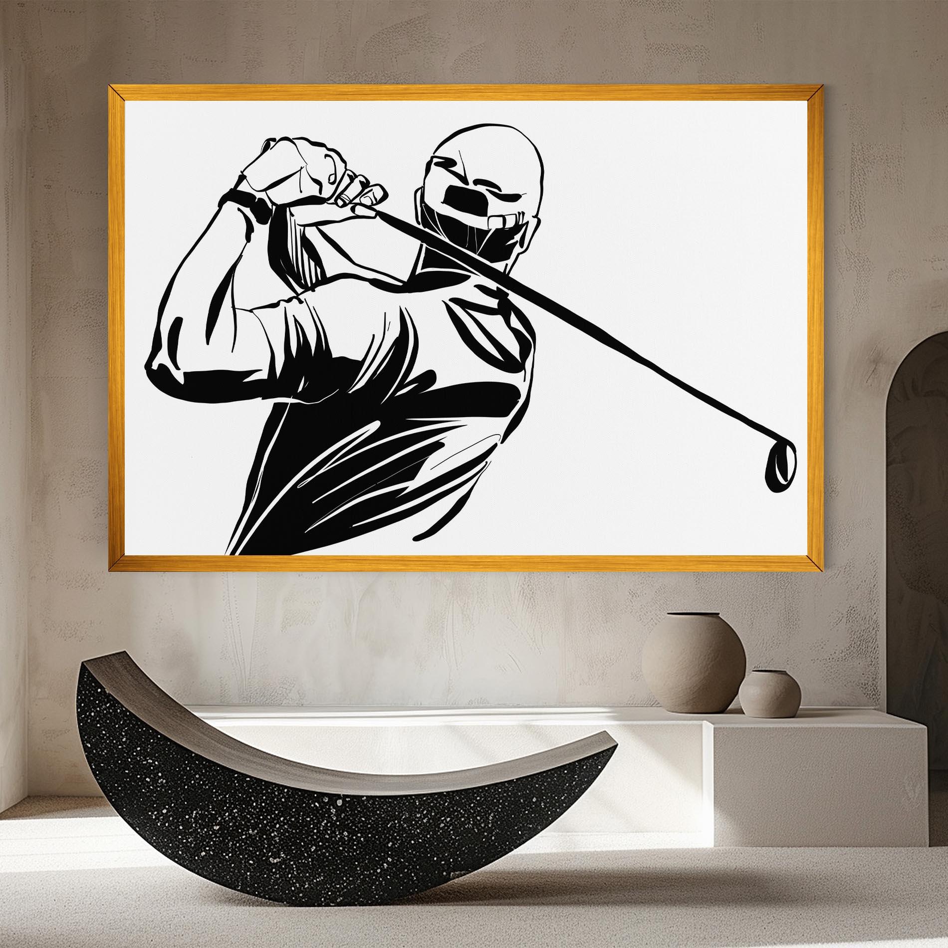 Leinwandbild Golf Back mockup 8