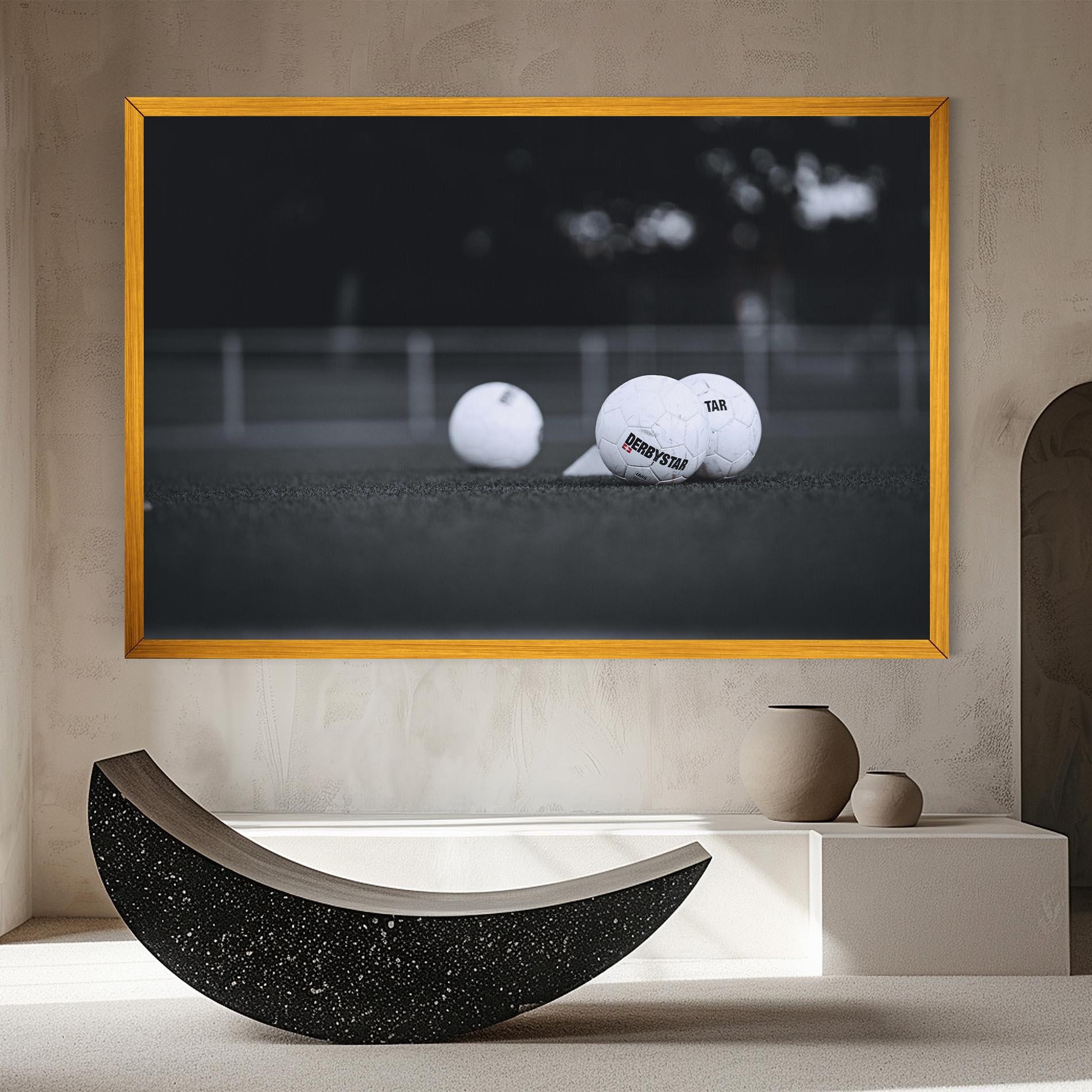 Leinwandbild Golf Ball On Grey mockup 8