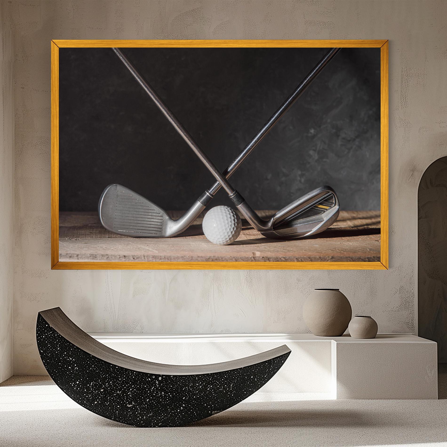 Leinwandbild Golf Club Ball mockup 8