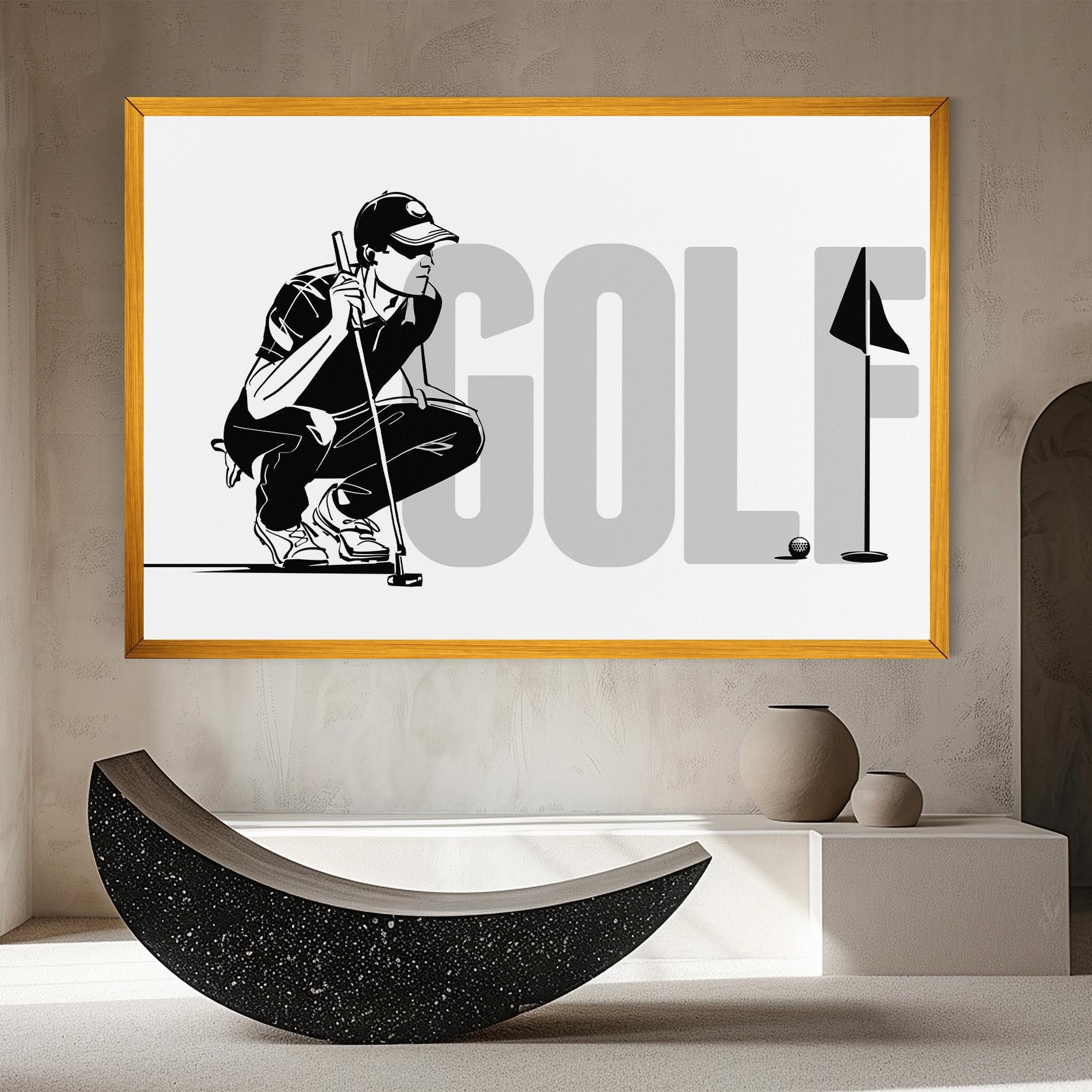 Leinwandbild Golf mockup 8