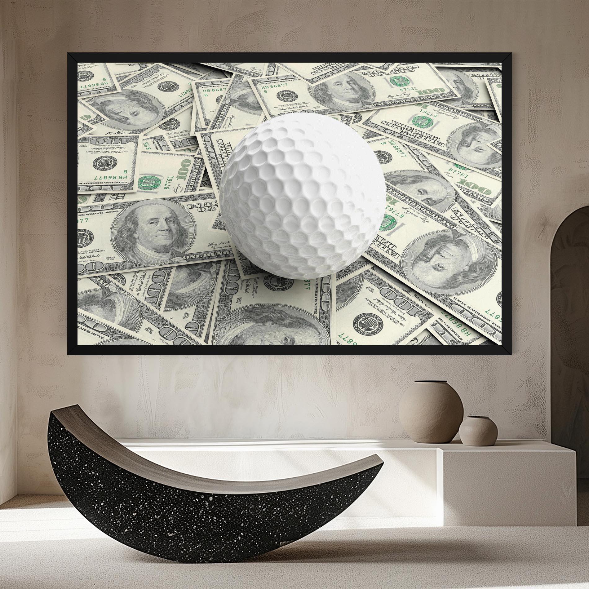 Leinwandbild 3d Golf Ball mockup 8