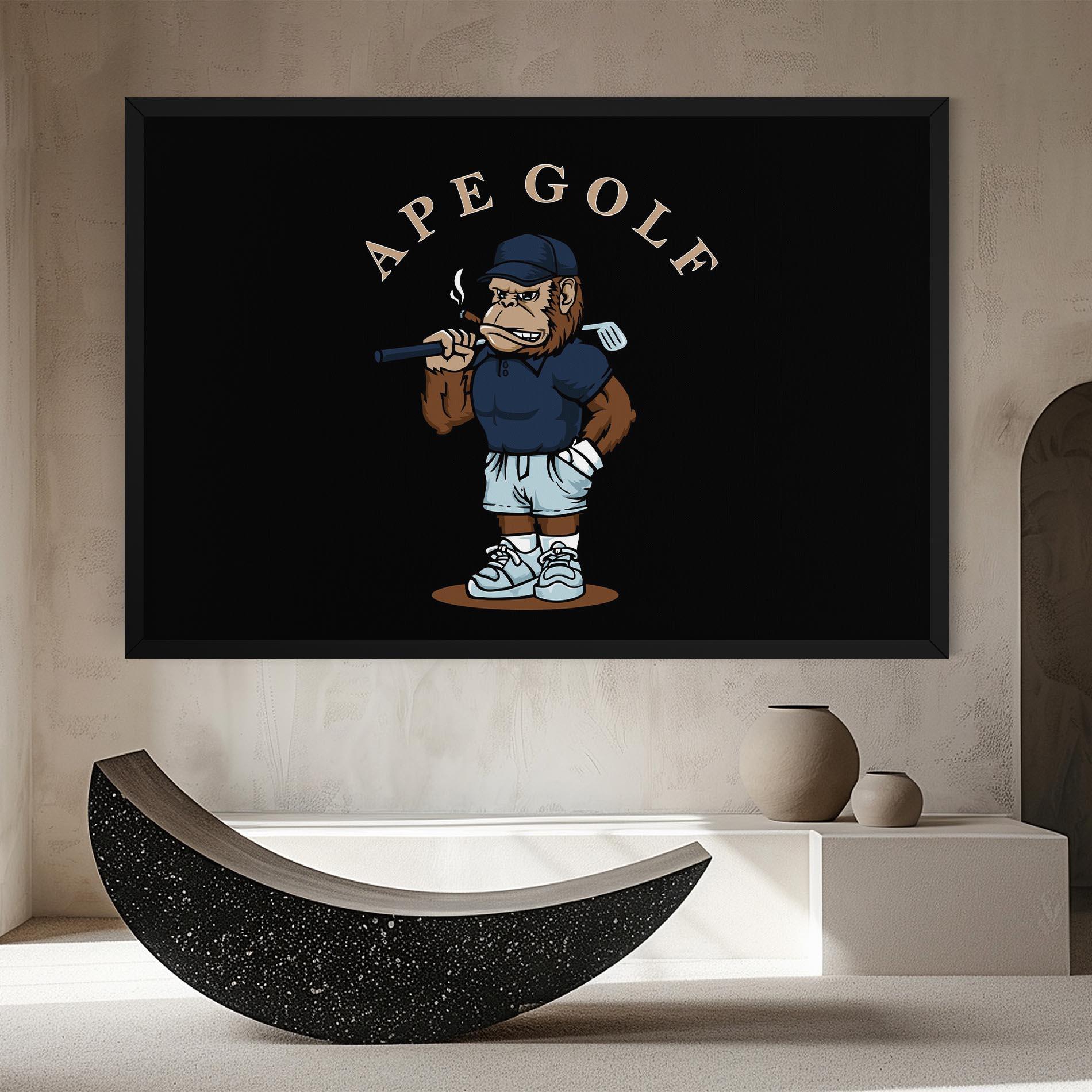Leinwandbild Ape Golf mockup 8