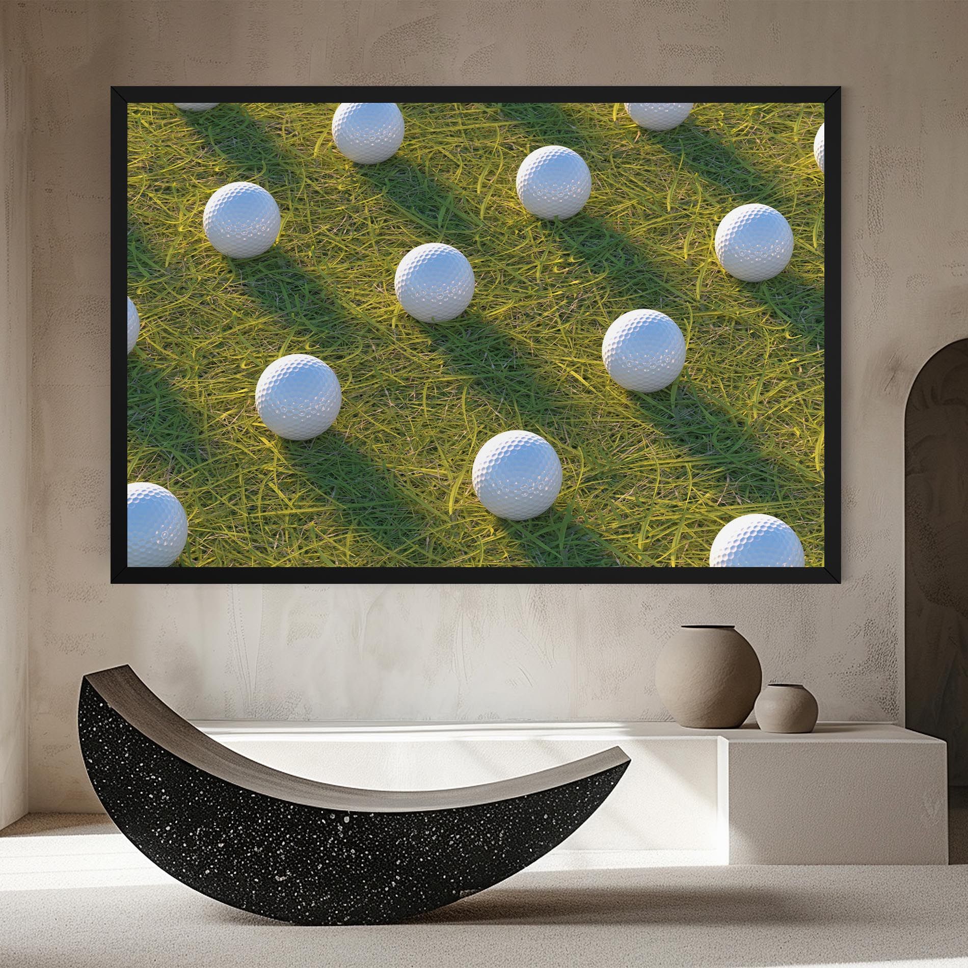 Golf Ball On Grass mockup 8