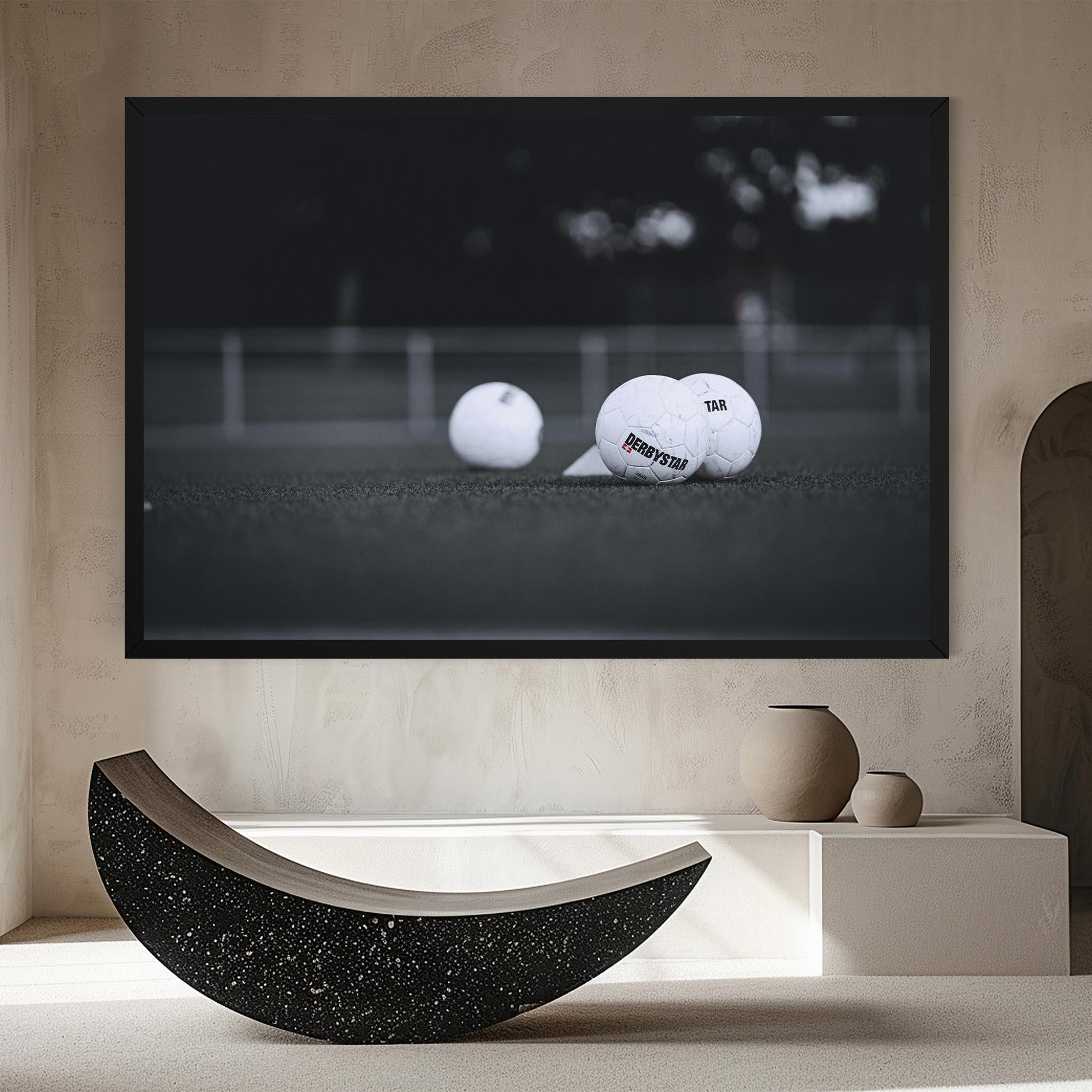 Leinwandbild Golf Ball On Grey mockup 8