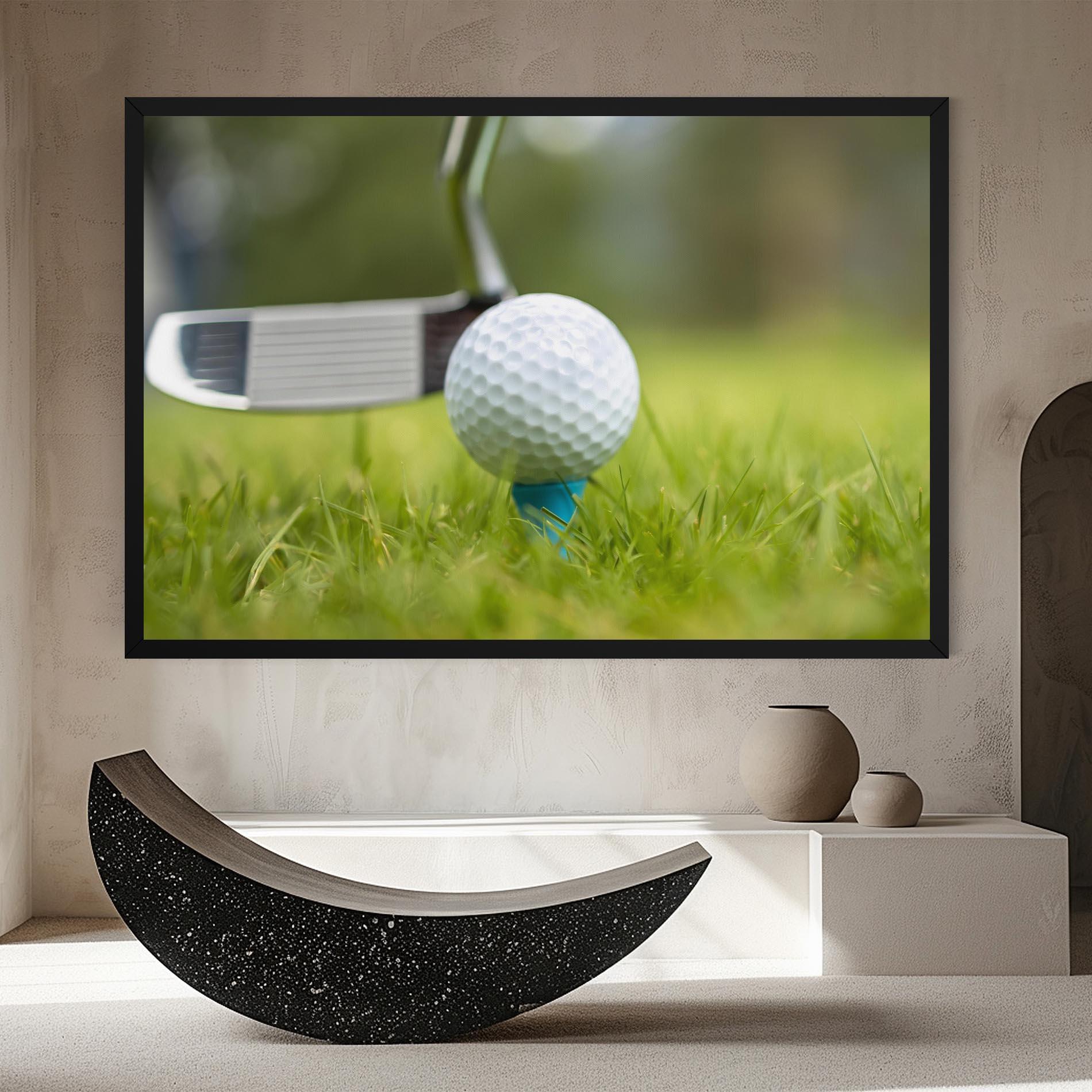 Leinwandbild Golf Ball Tee mockup 8