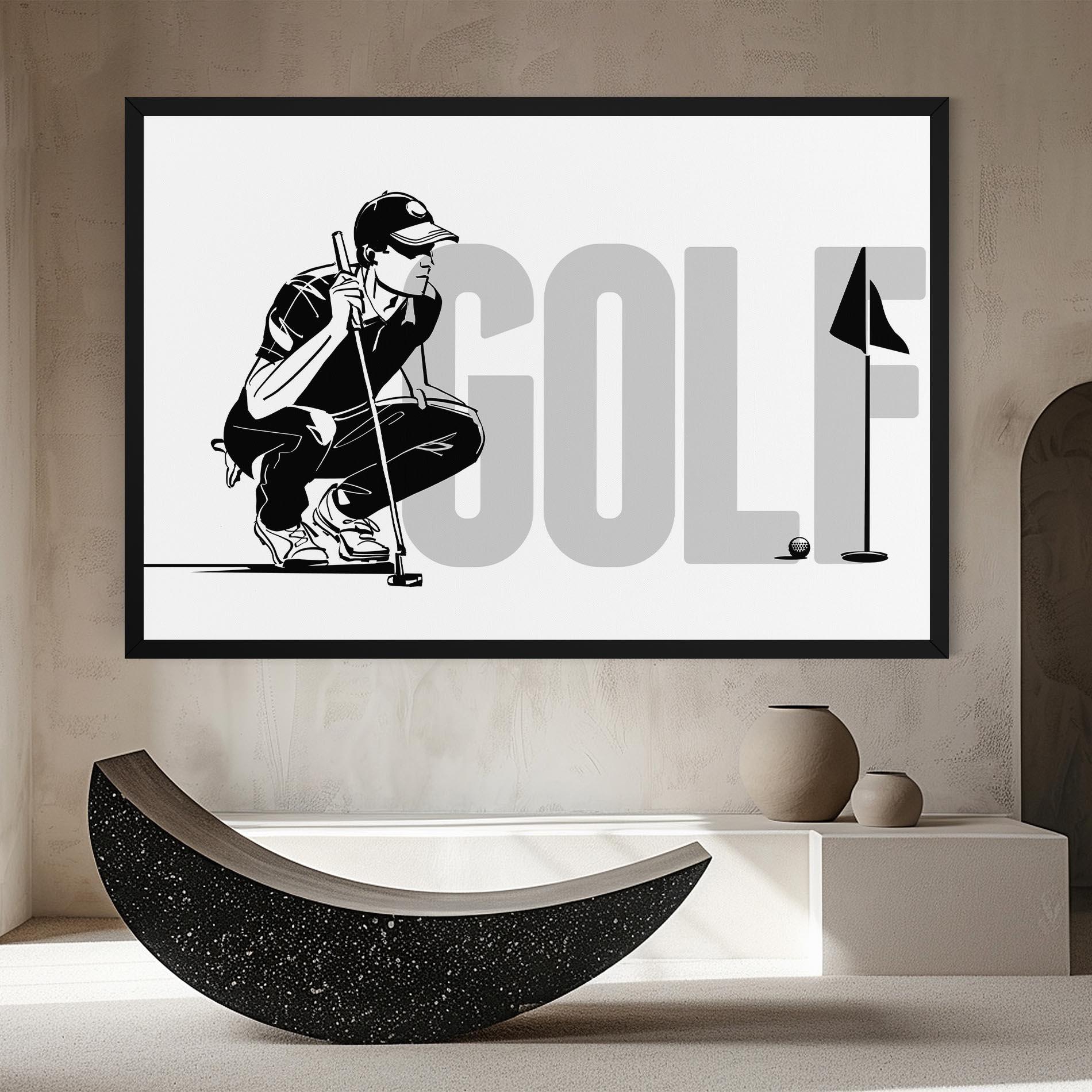 Leinwandbild Golf mockup 8