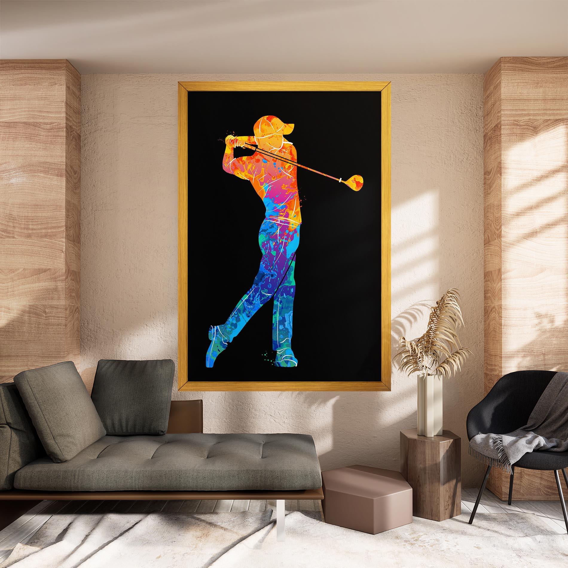 Leinwandbild Color Mix Golf mockup 8