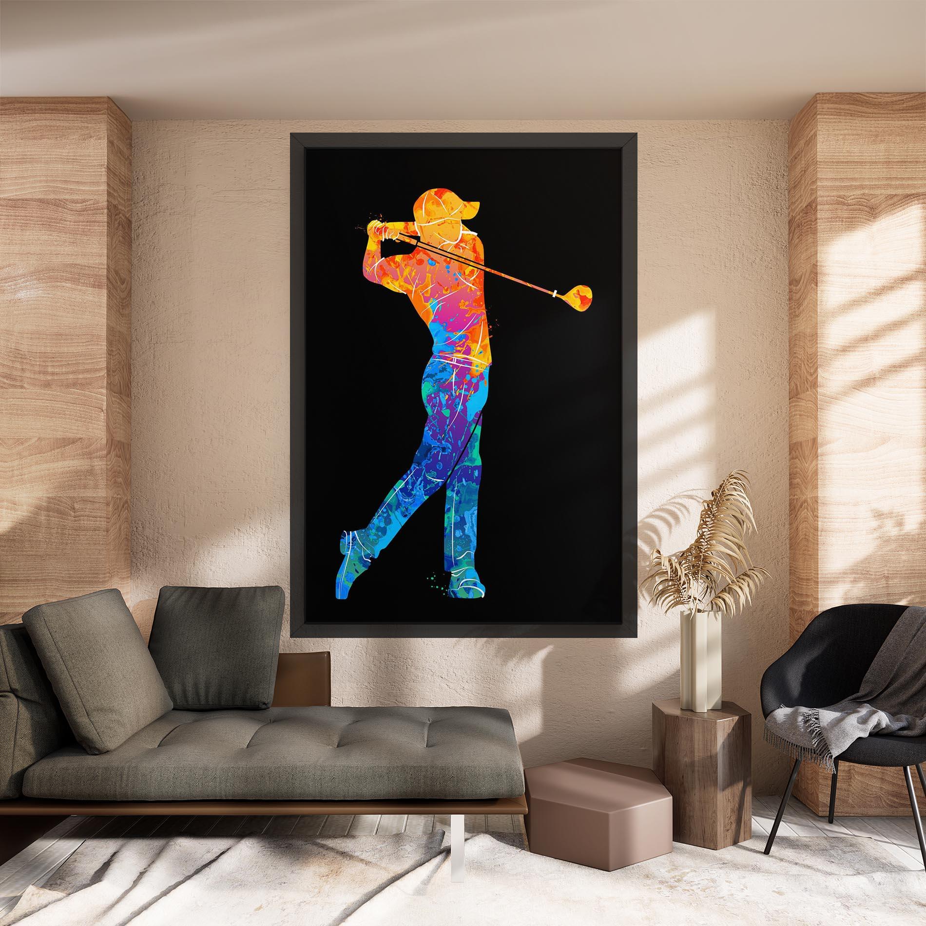 Leinwandbild Color Mix Golf mockup 8