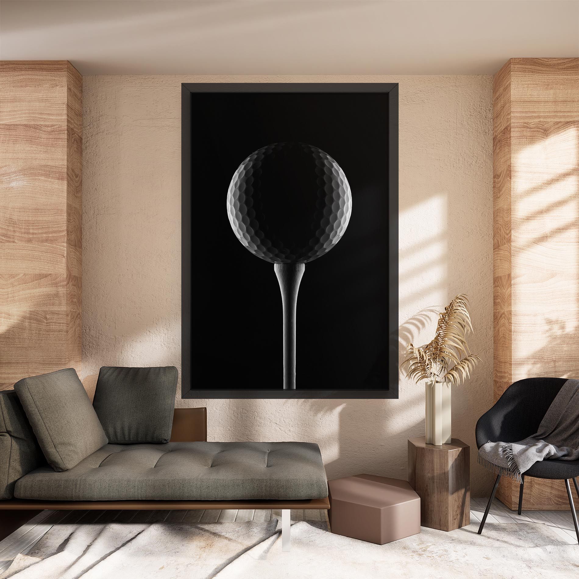 Golf Ball Black mockup 8