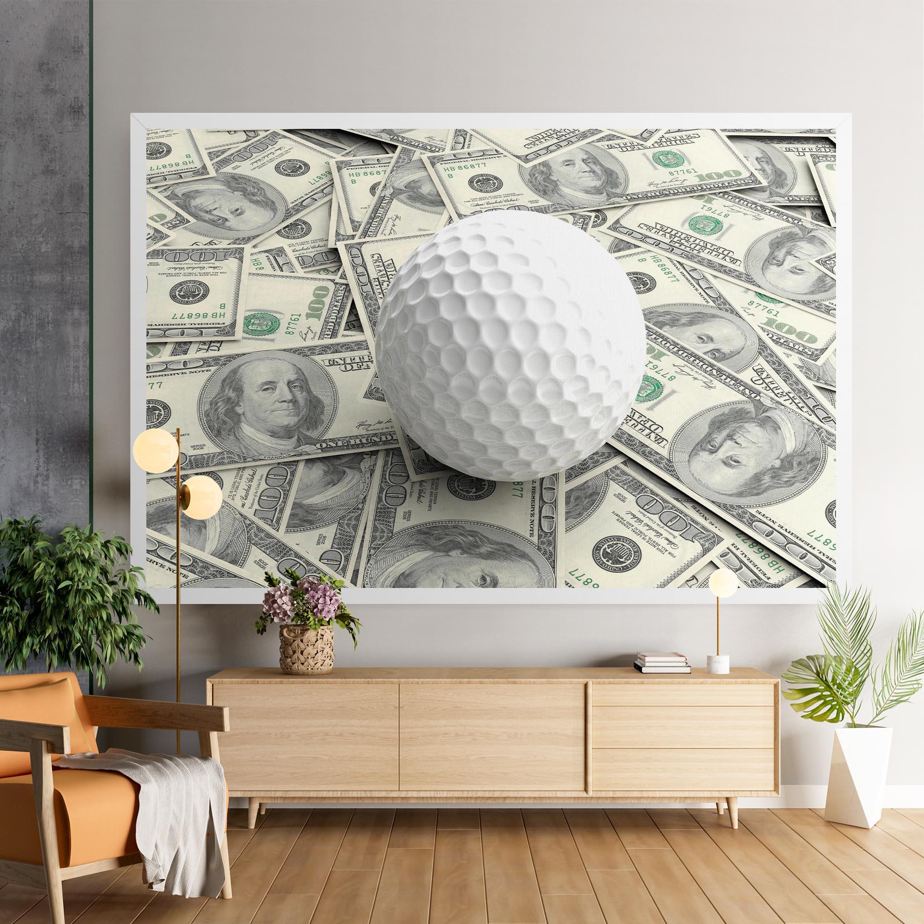 Leinwandbild 3d Golf Ball mockup 9