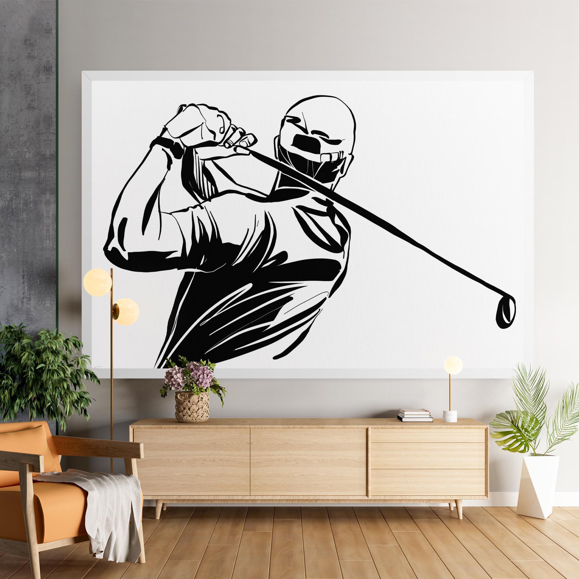 Leinwandbild Golf Back mockup 9