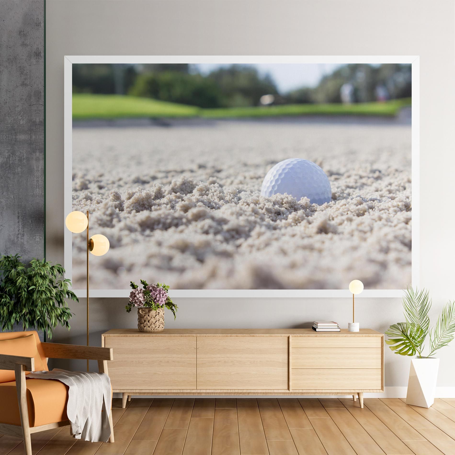 Golf Ball In Sand mockup 9