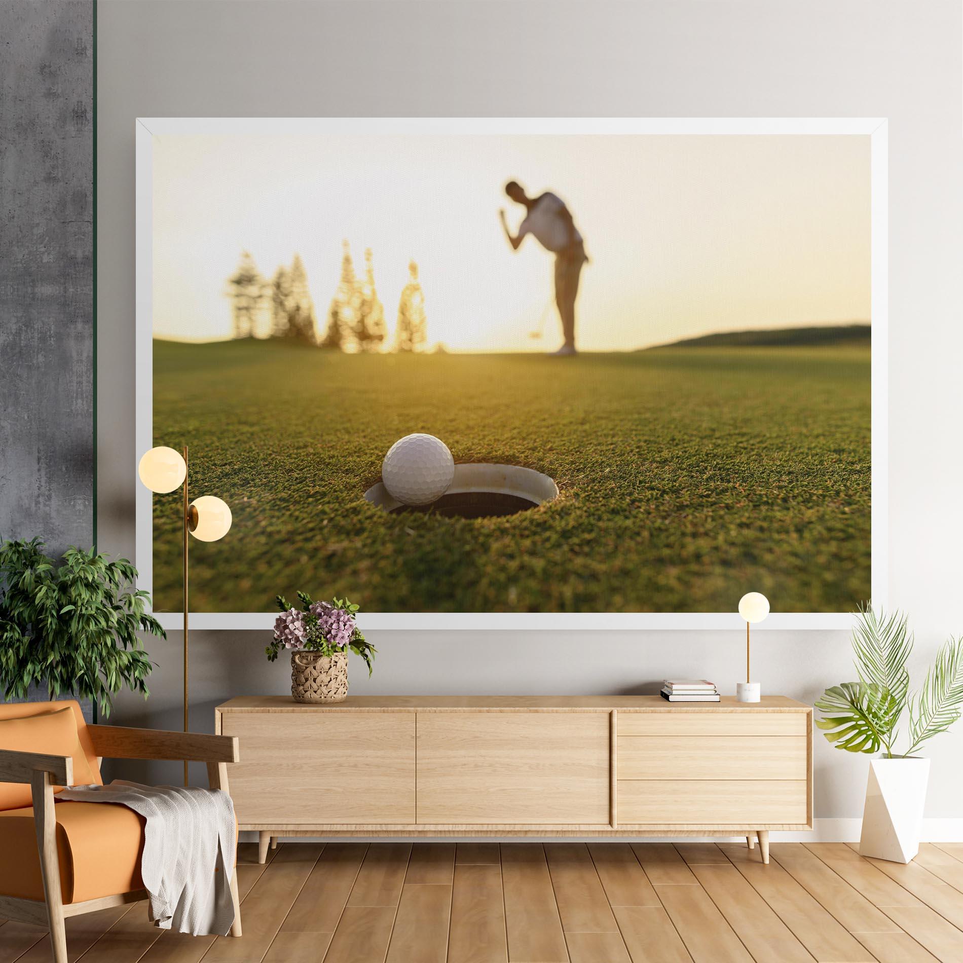 Leinwandbild Golfer Concept mockup 9