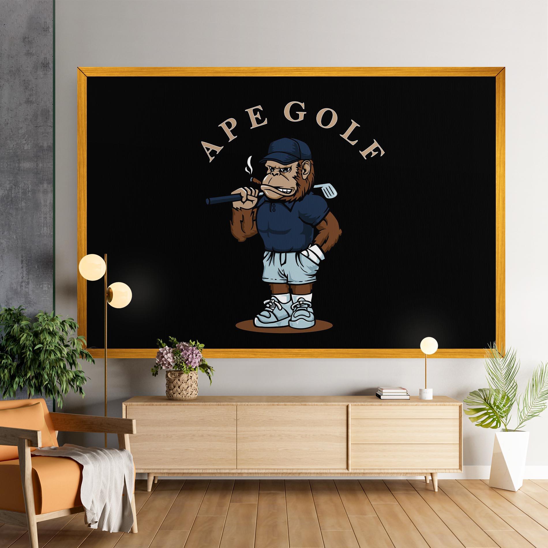 Leinwandbild Ape Golf mockup 9