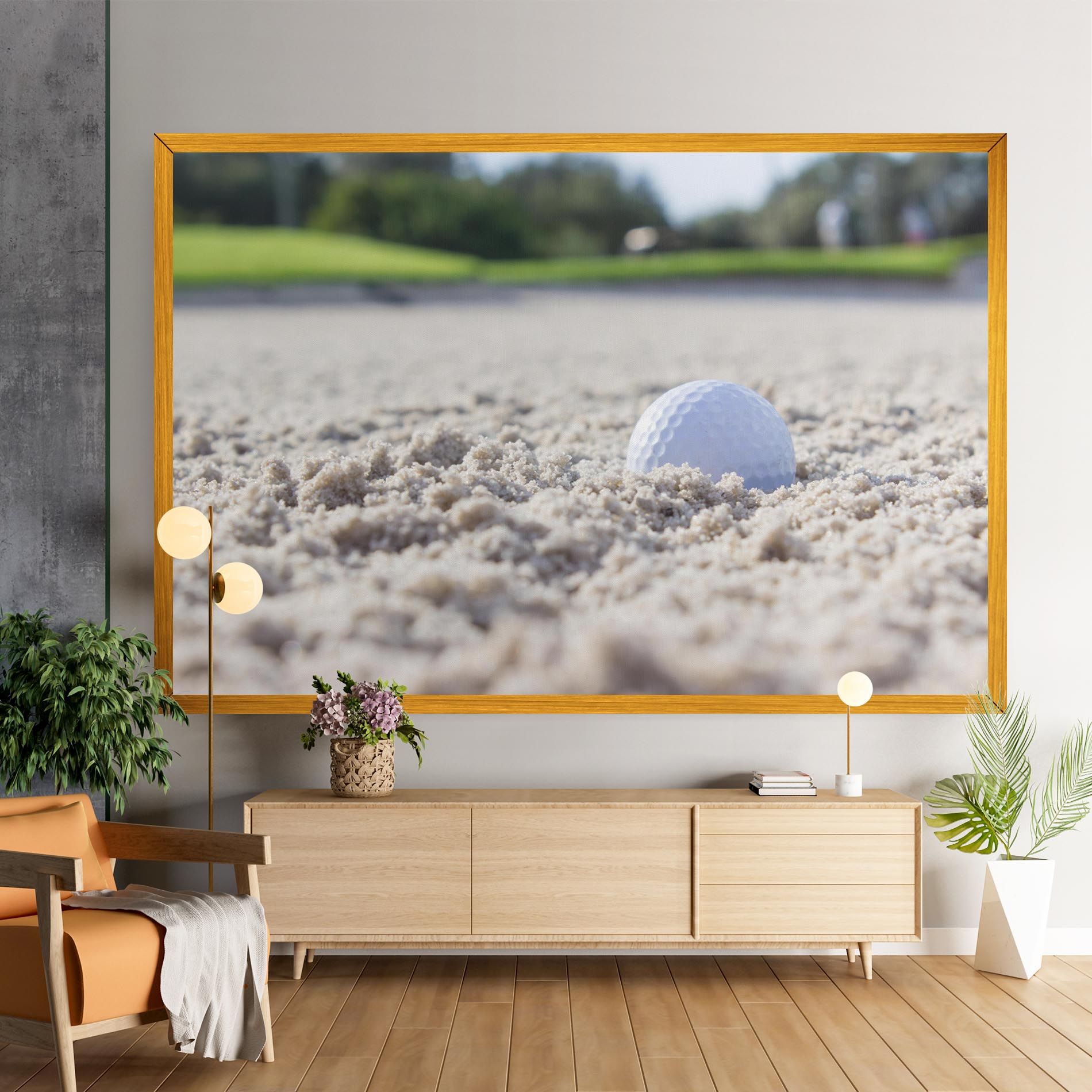 Golf Ball In Sand mockup 9