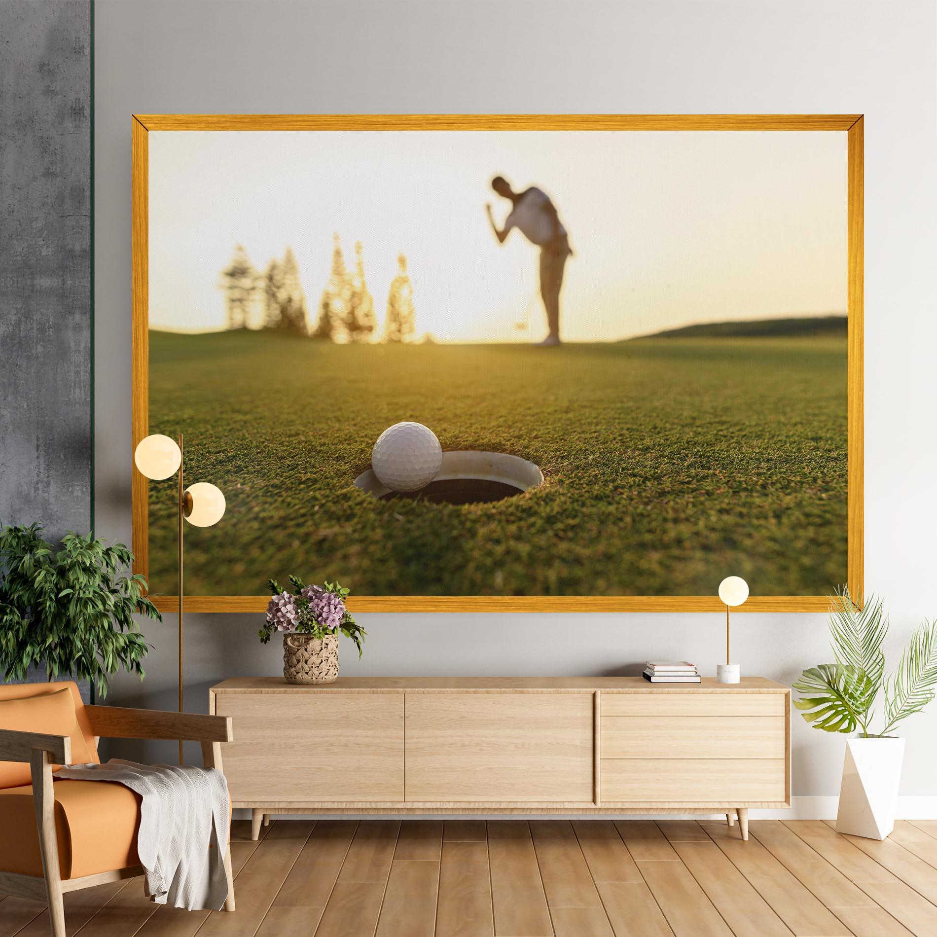 Leinwandbild Golfer Concept mockup 9
