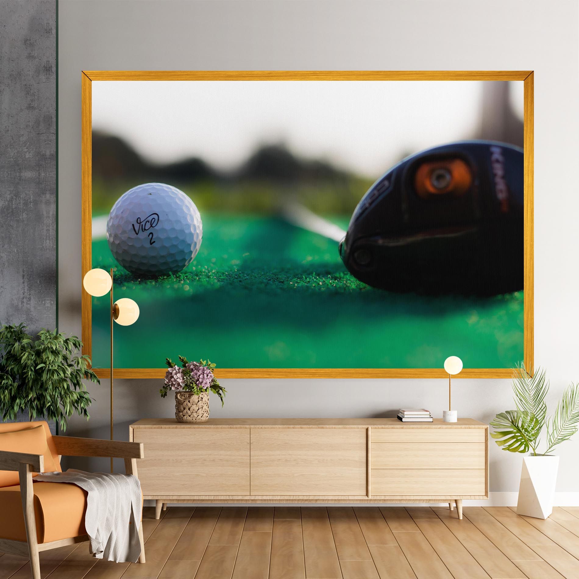 Green Grass Golf Ball mockup 9