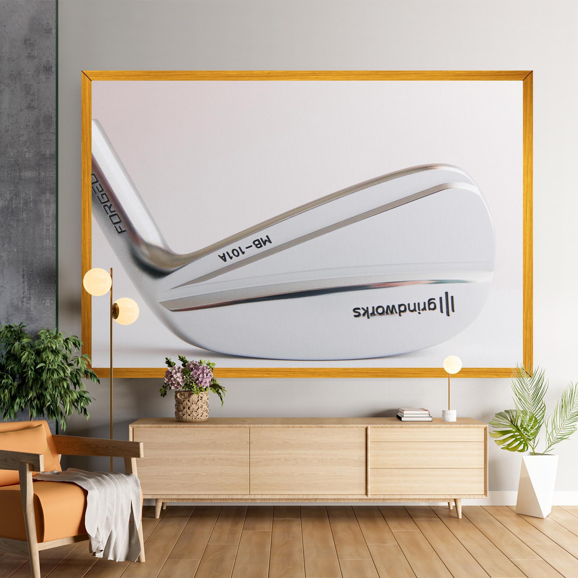 Leinwandbild Shiny Golf Club mockup 9