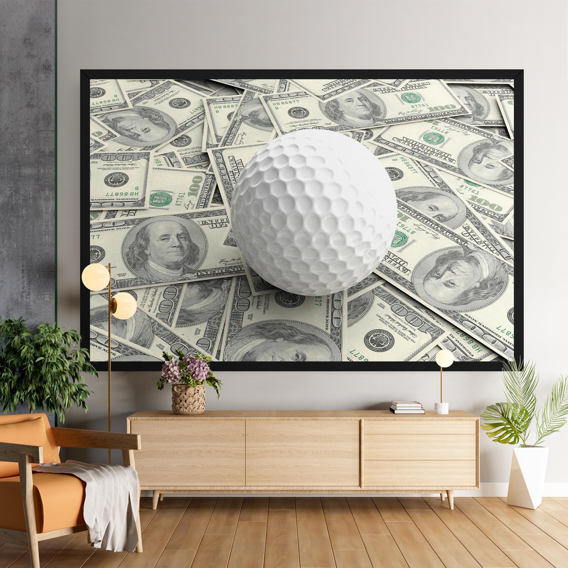 Leinwandbild 3d Golf Ball mockup 9