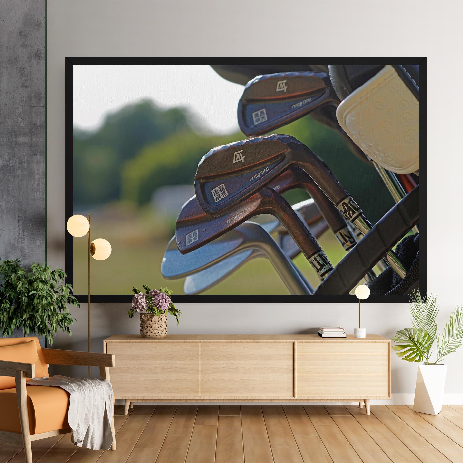 Leinwandbild Brown Golf Club mockup 9