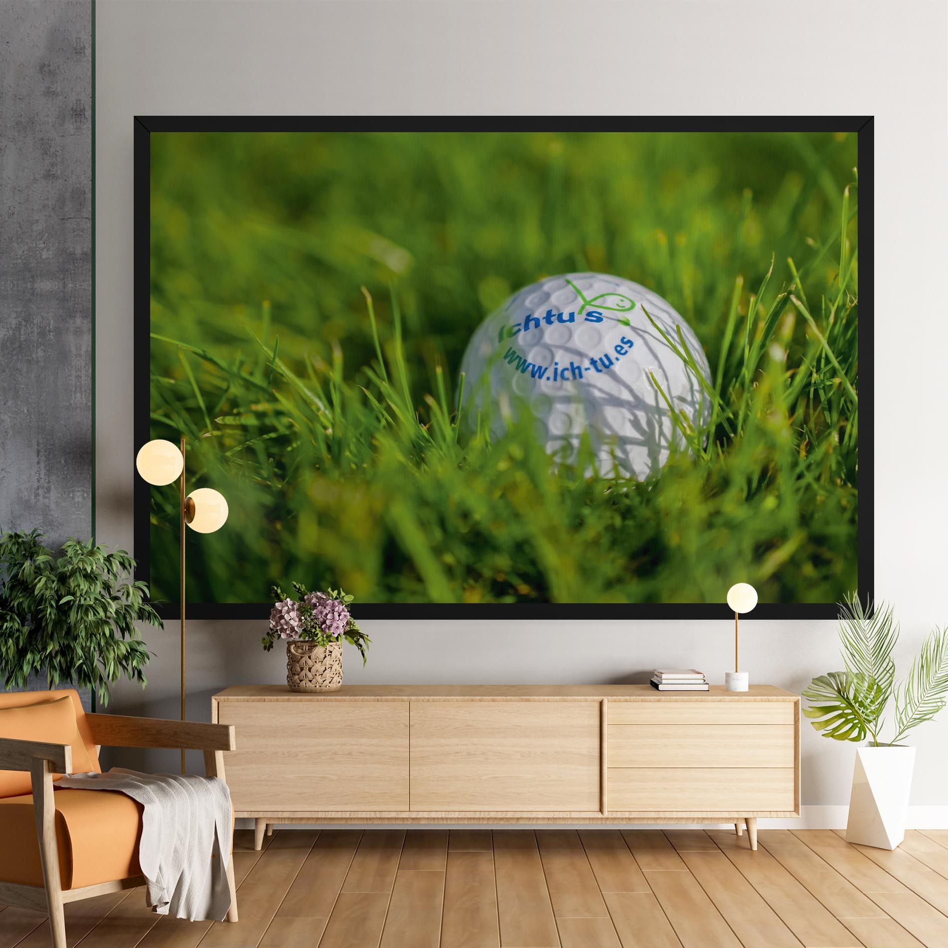Golf Ball In Grass mockup 9