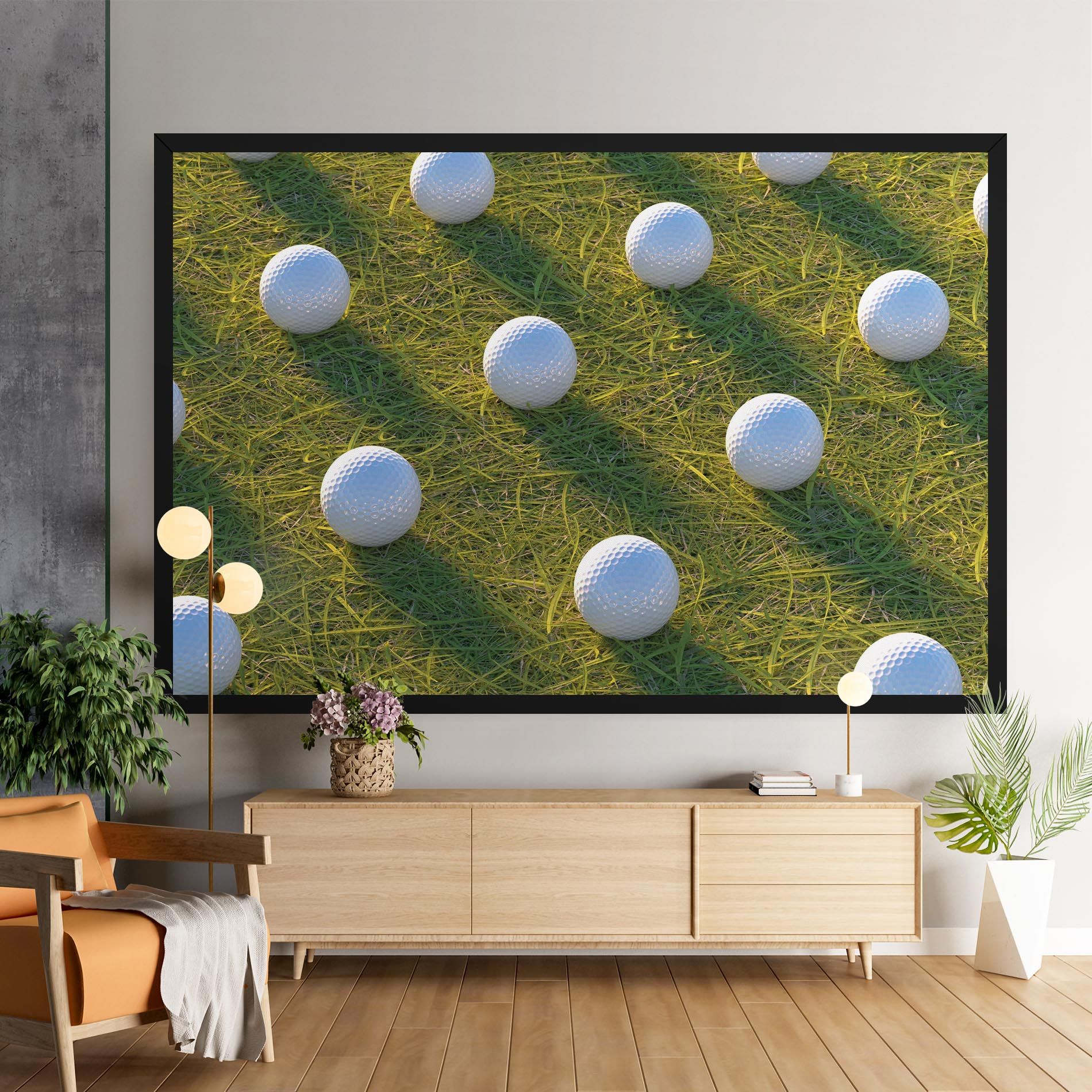 Golf Ball On Grass mockup 9