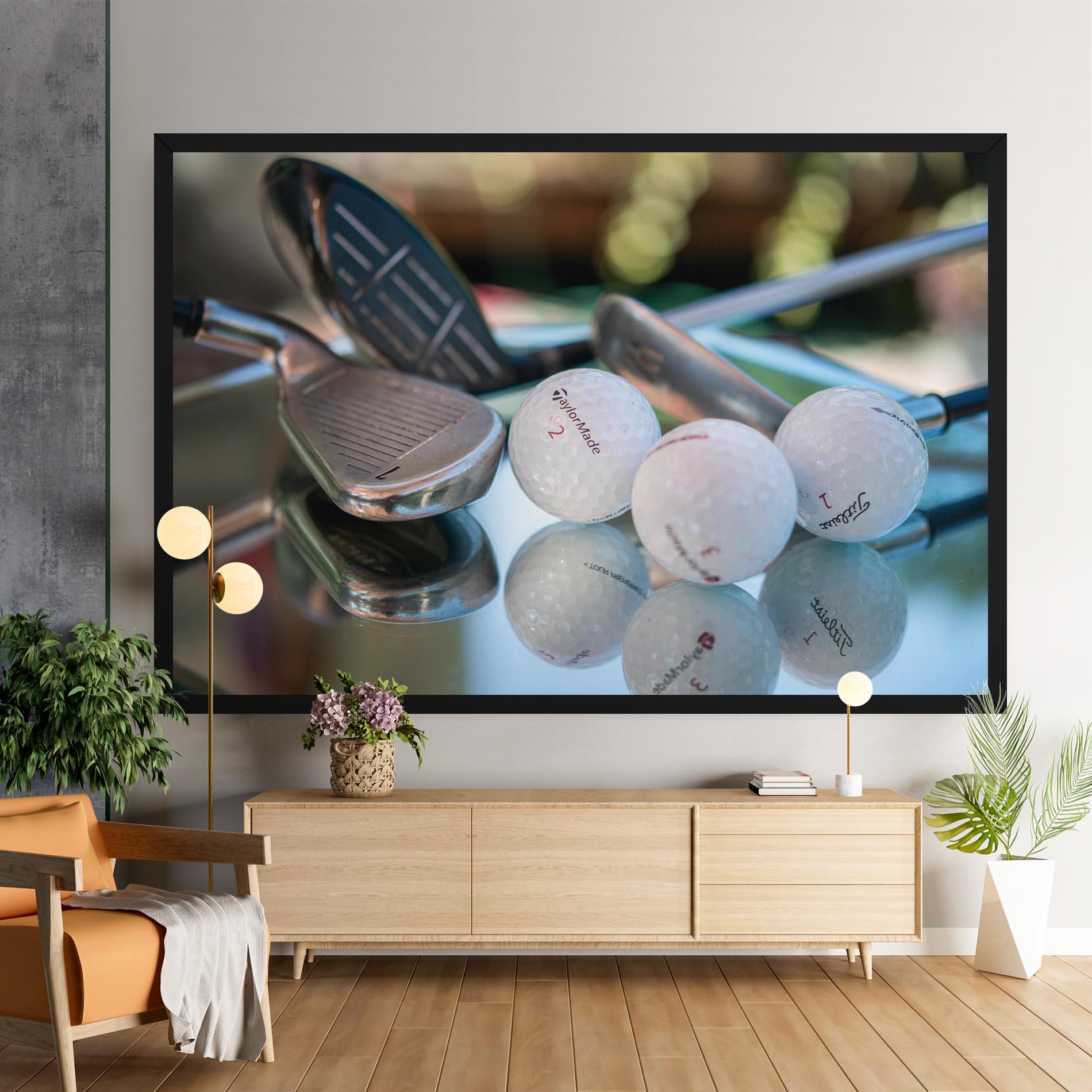 Leinwandbild Golf Balls Set mockup 9