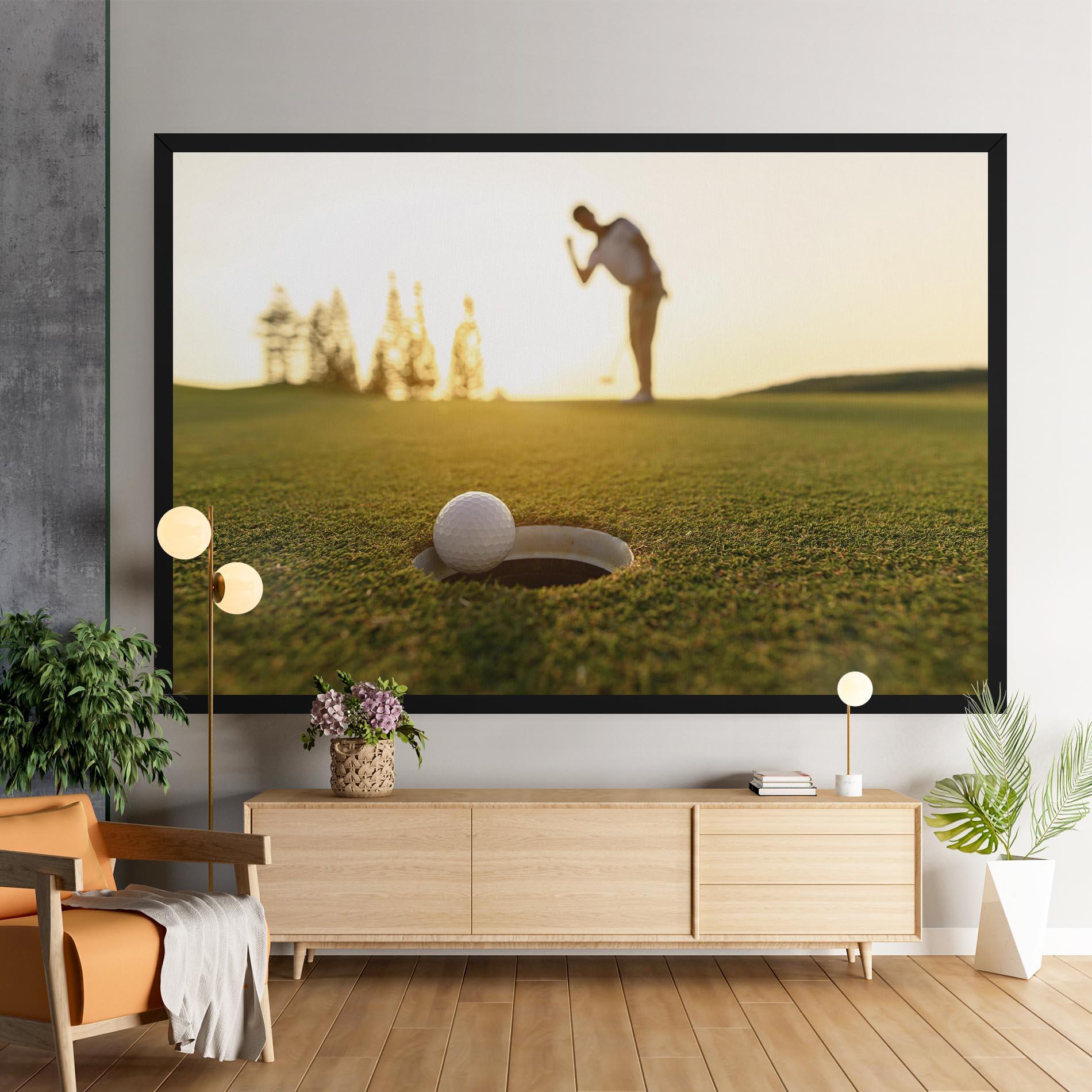 Leinwandbild Golfer Concept mockup 9