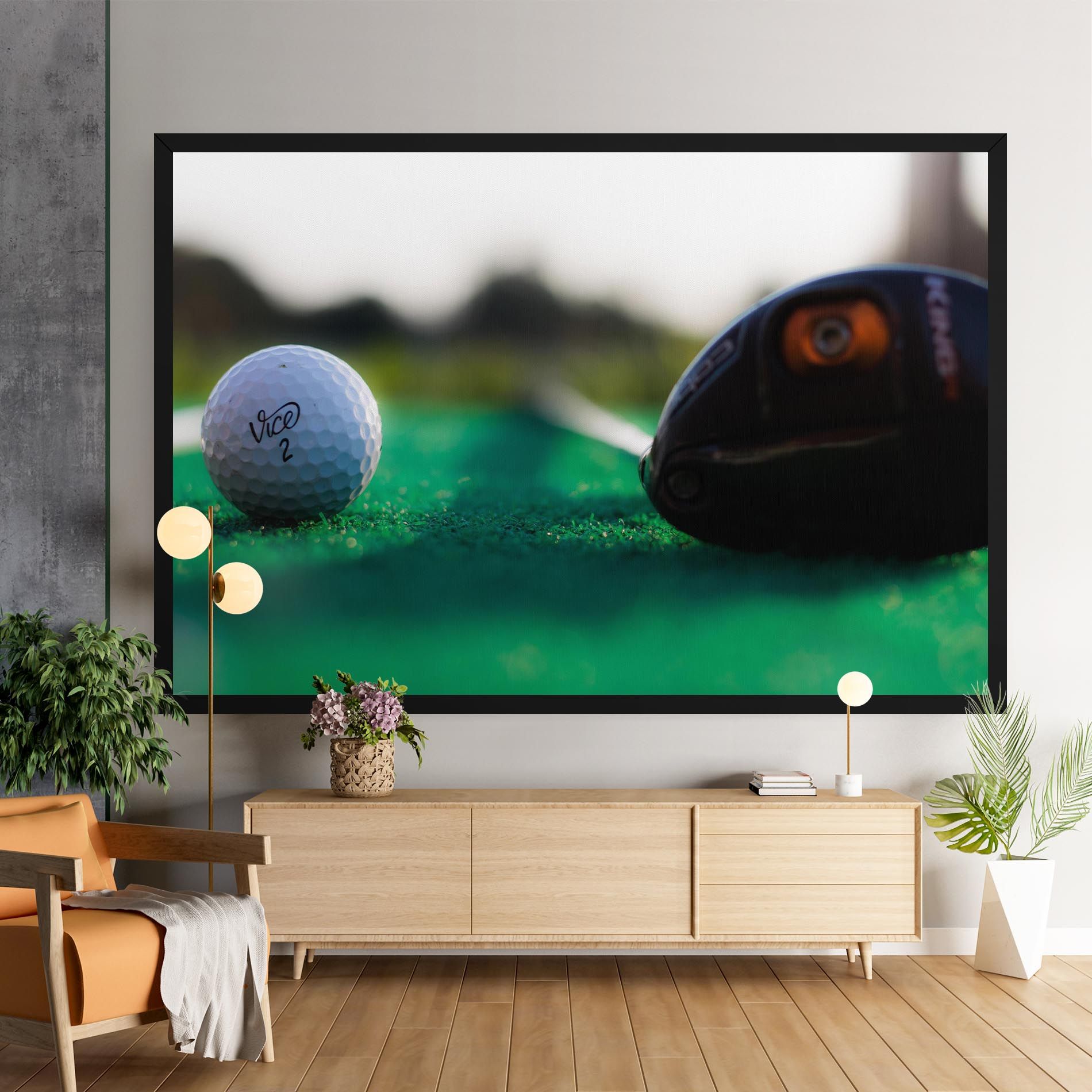 Green Grass Golf Ball mockup 9