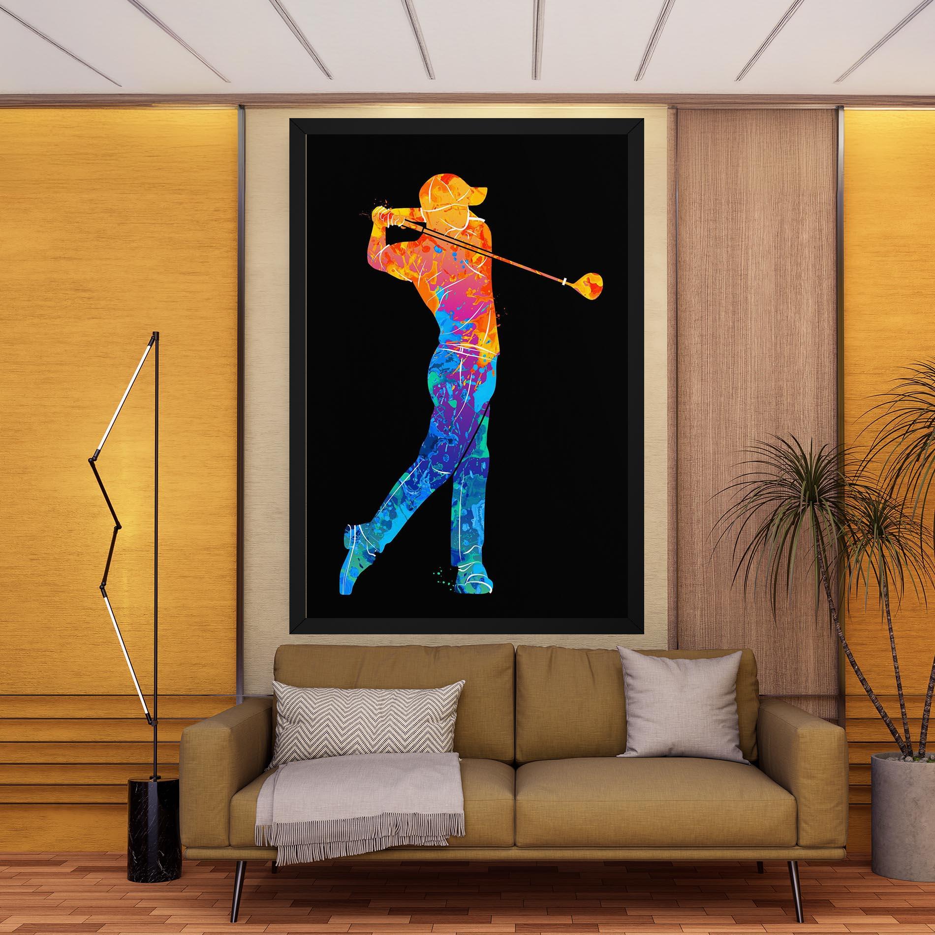 Leinwandbild Color Mix Golf mockup 9