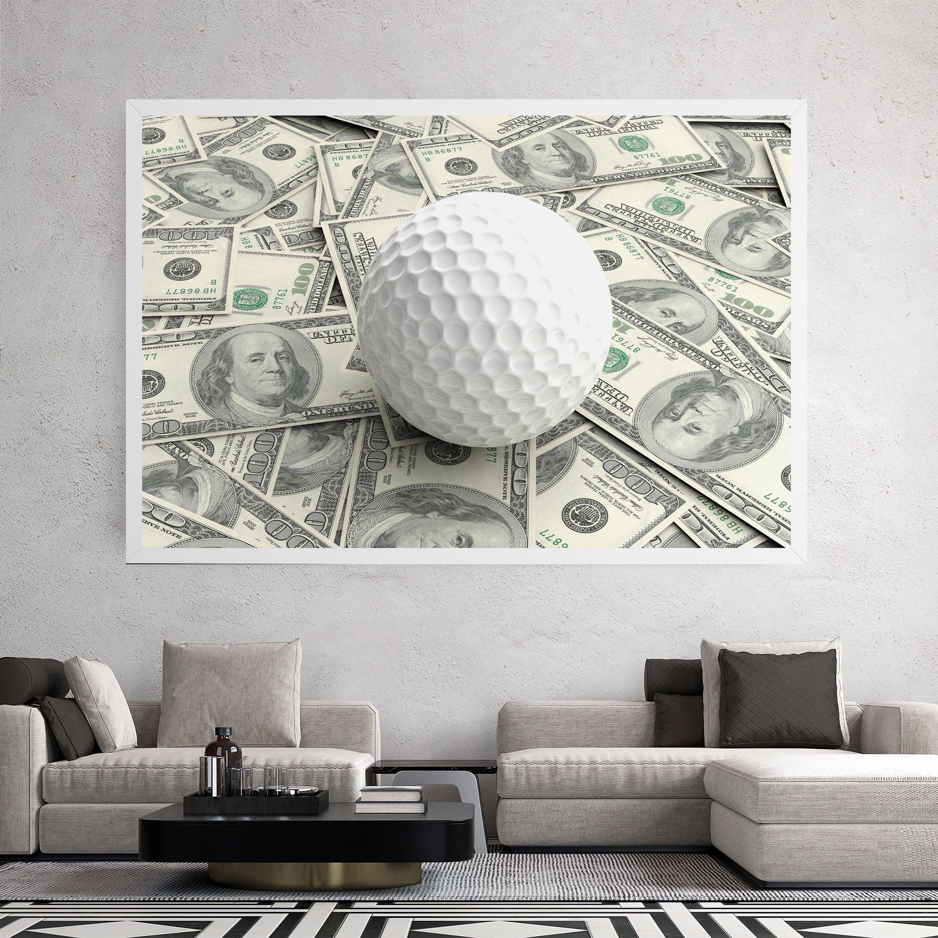 3d Golf Ball mockup 2