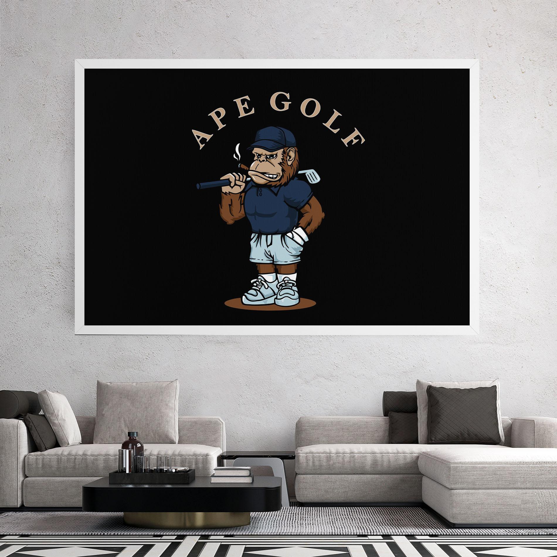 Leinwandbild Ape Golf mockup 2