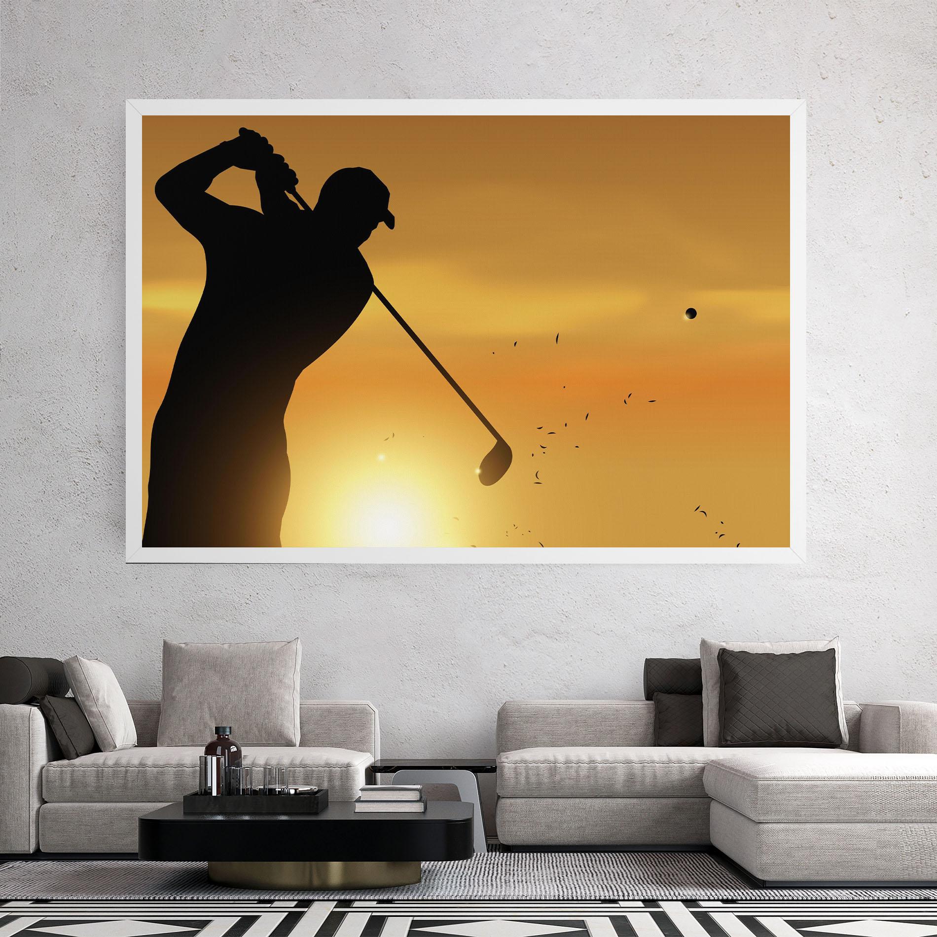 Leinwandbild Gold Sunrise mockup 2