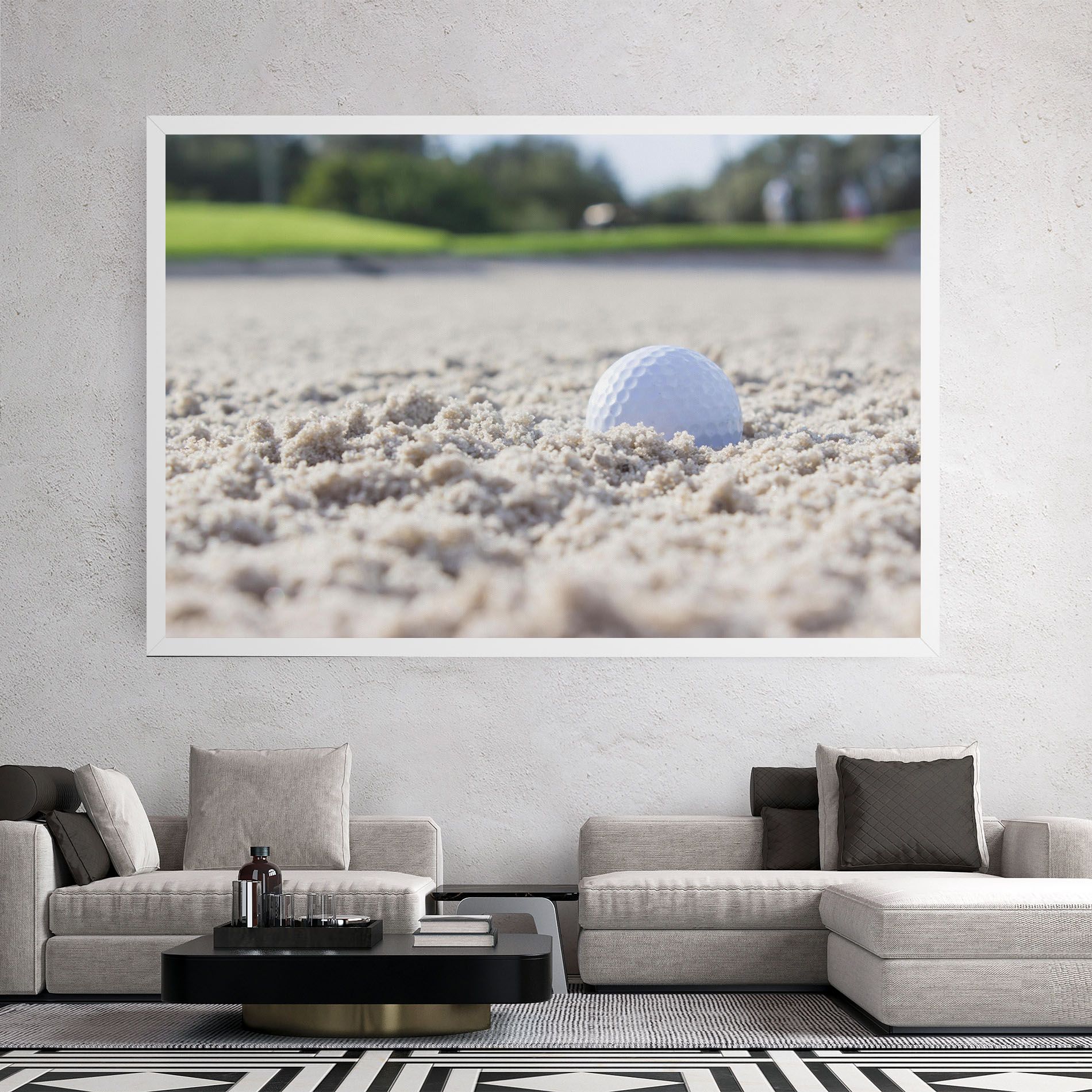 Golf Ball In Sand mockup 2
