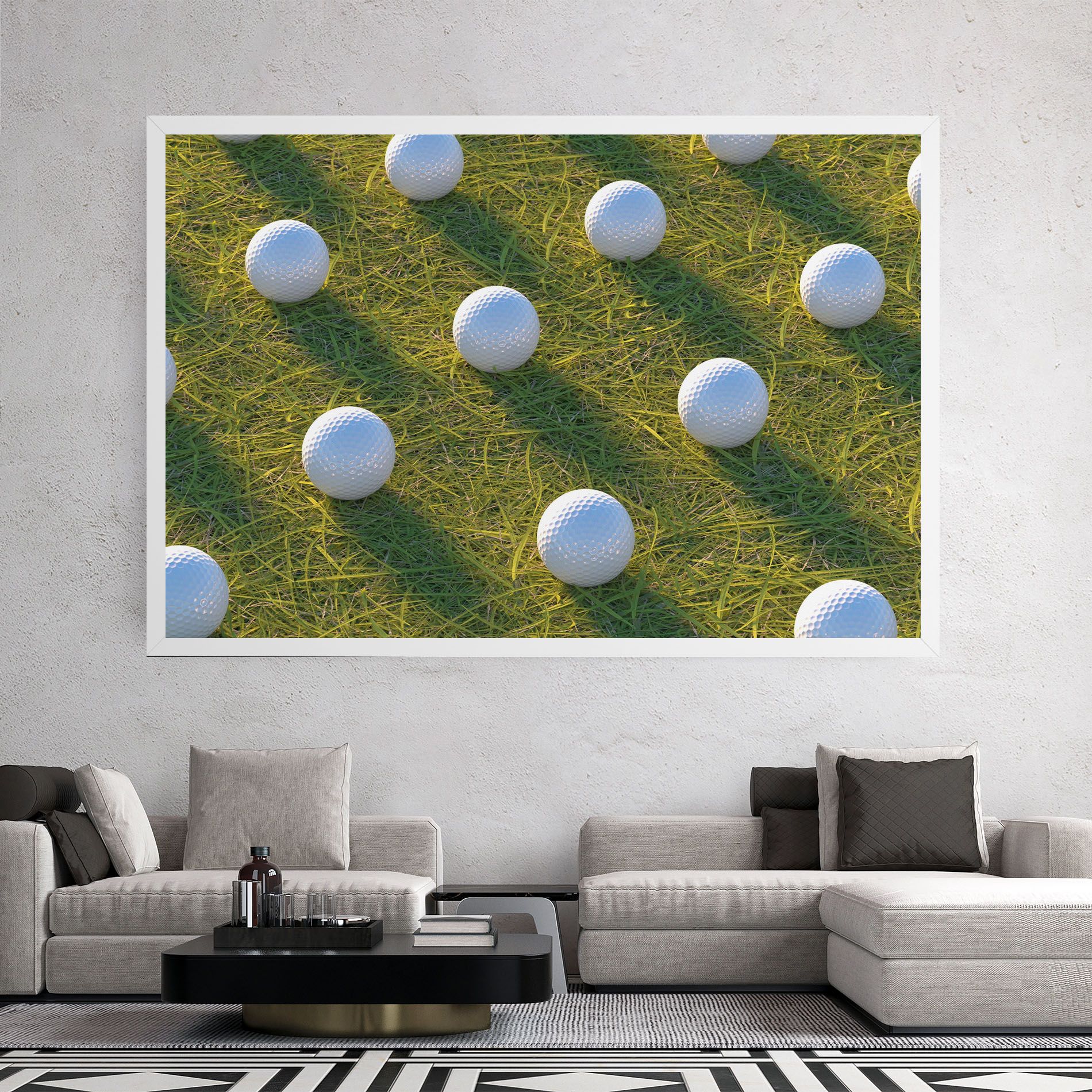 Golf Ball On Grass mockup 2