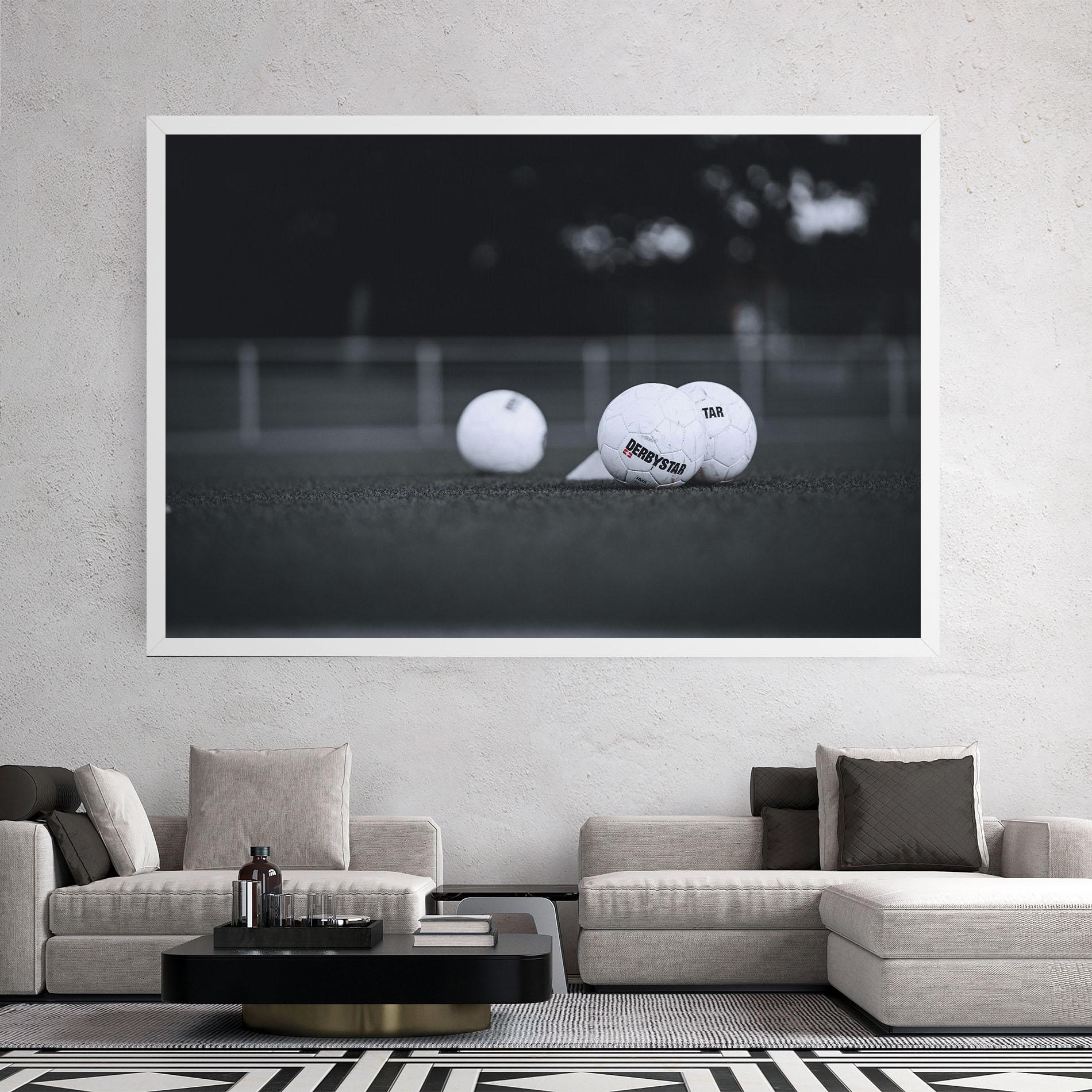 Leinwandbild Golf Ball On Grey mockup 2
